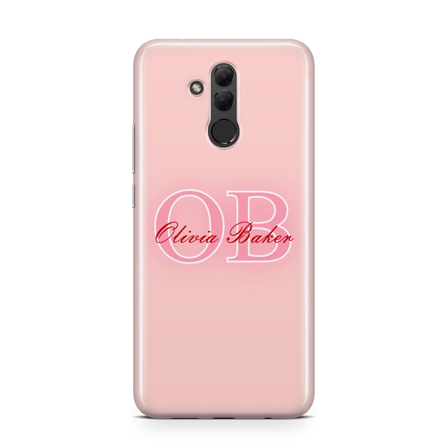 Pink Initials Personalised Huawei Mate 20 Lite