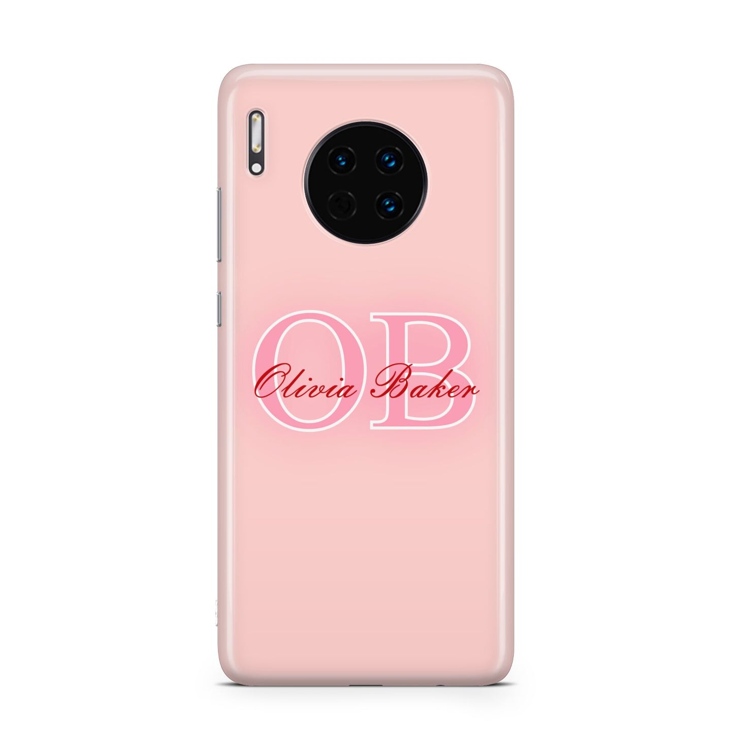 Pink Initials Personalised Huawei Mate 30