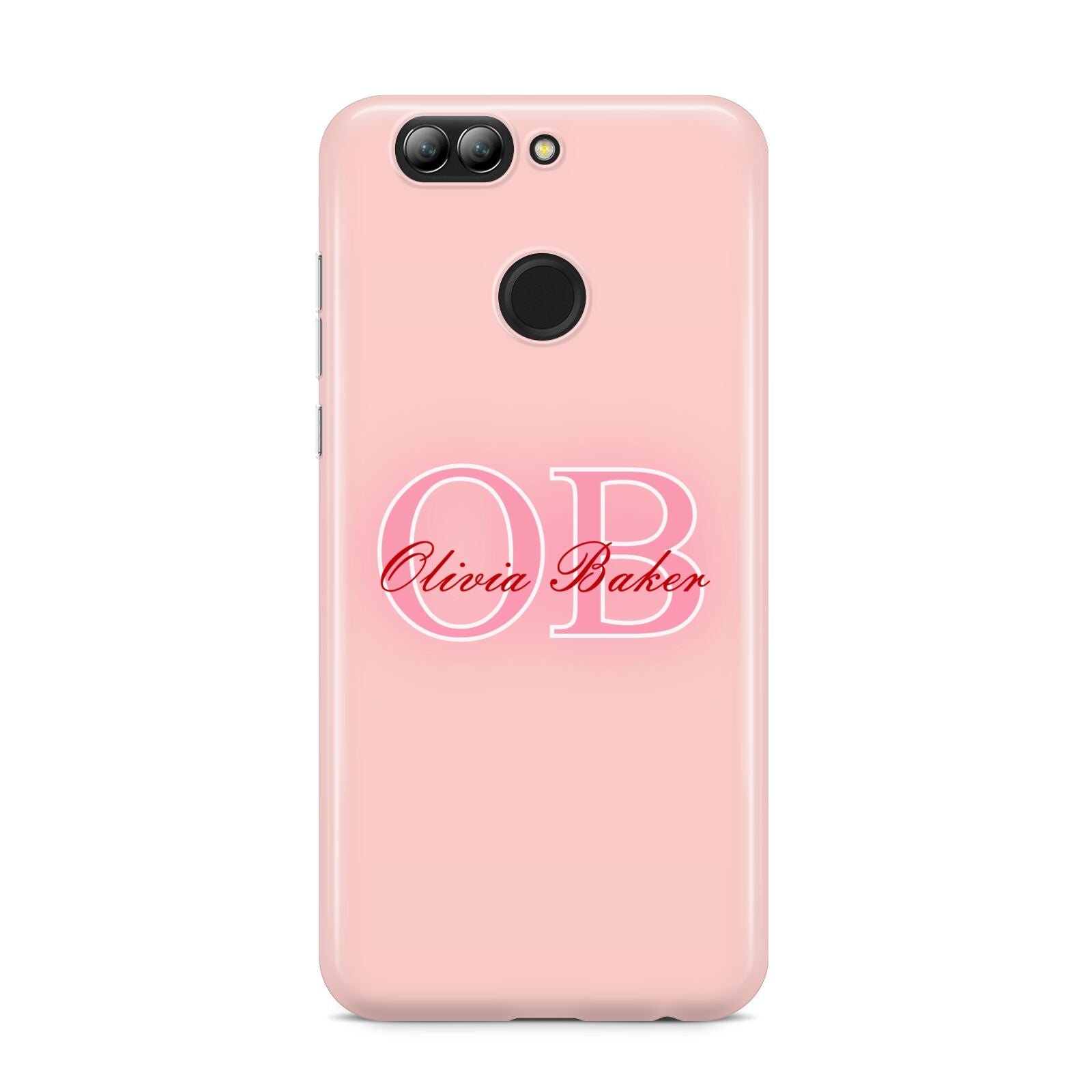 Pink Initials Personalised Huawei Nova 2s Phone Case