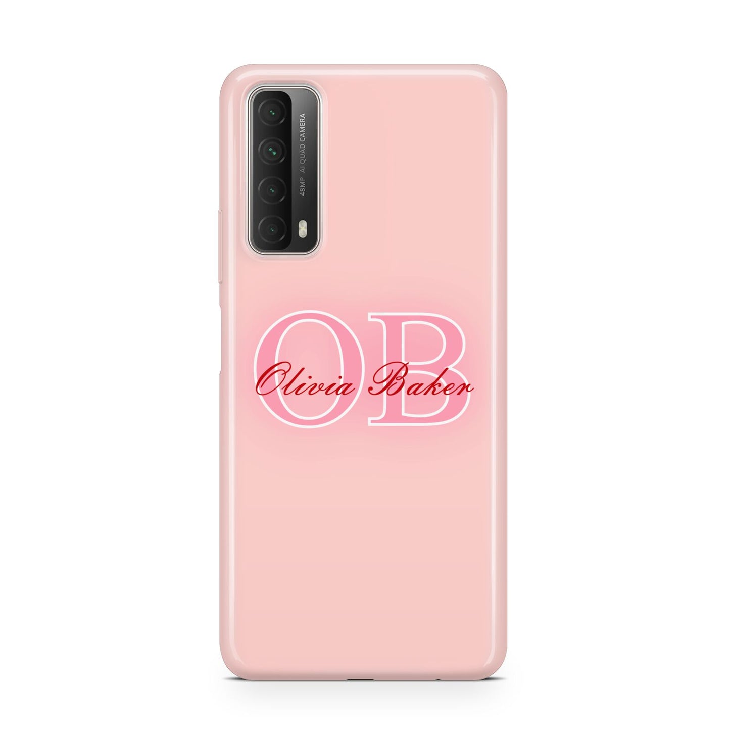 Pink Initials Personalised Huawei P Smart 2021