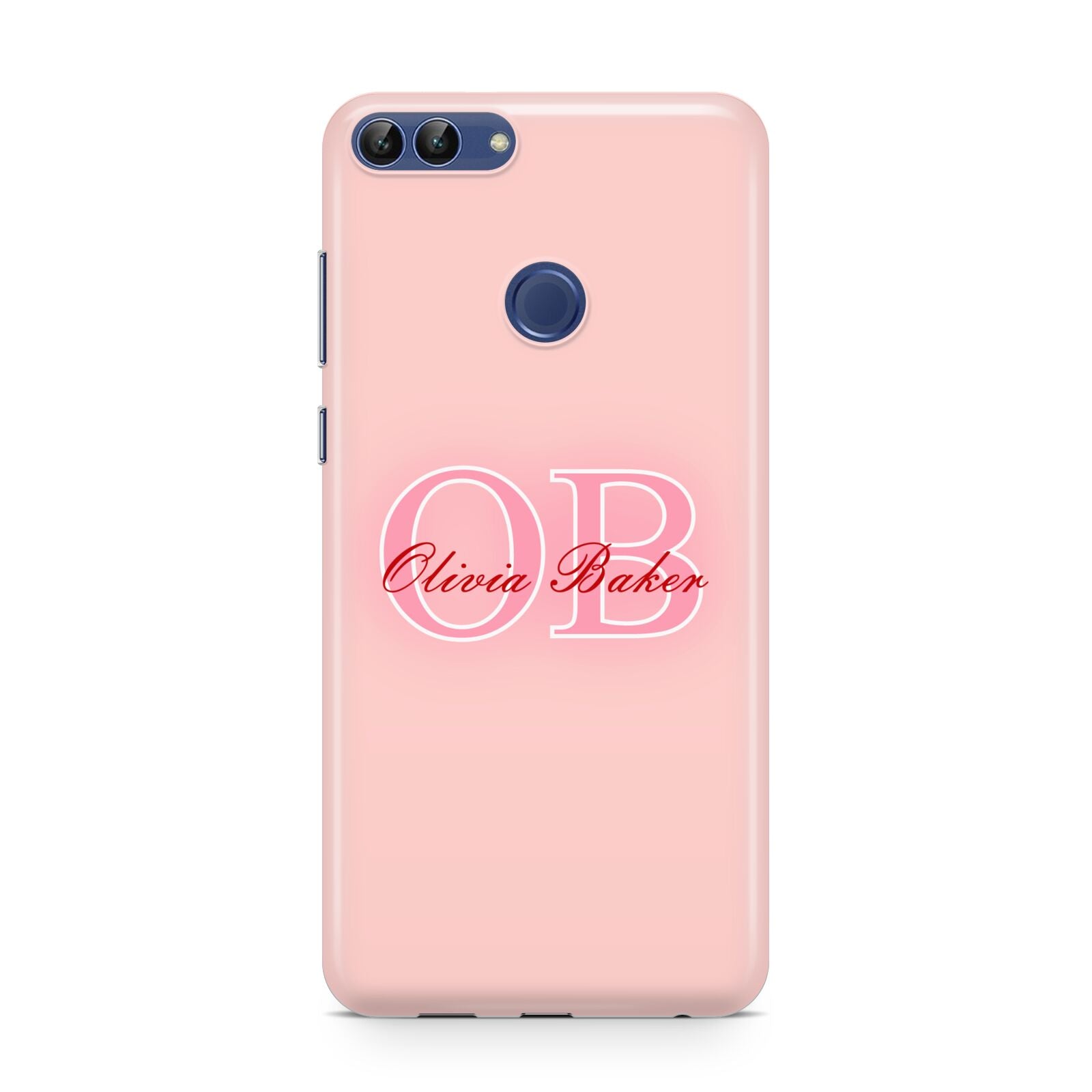 Pink Initials Personalised Huawei P Smart Case