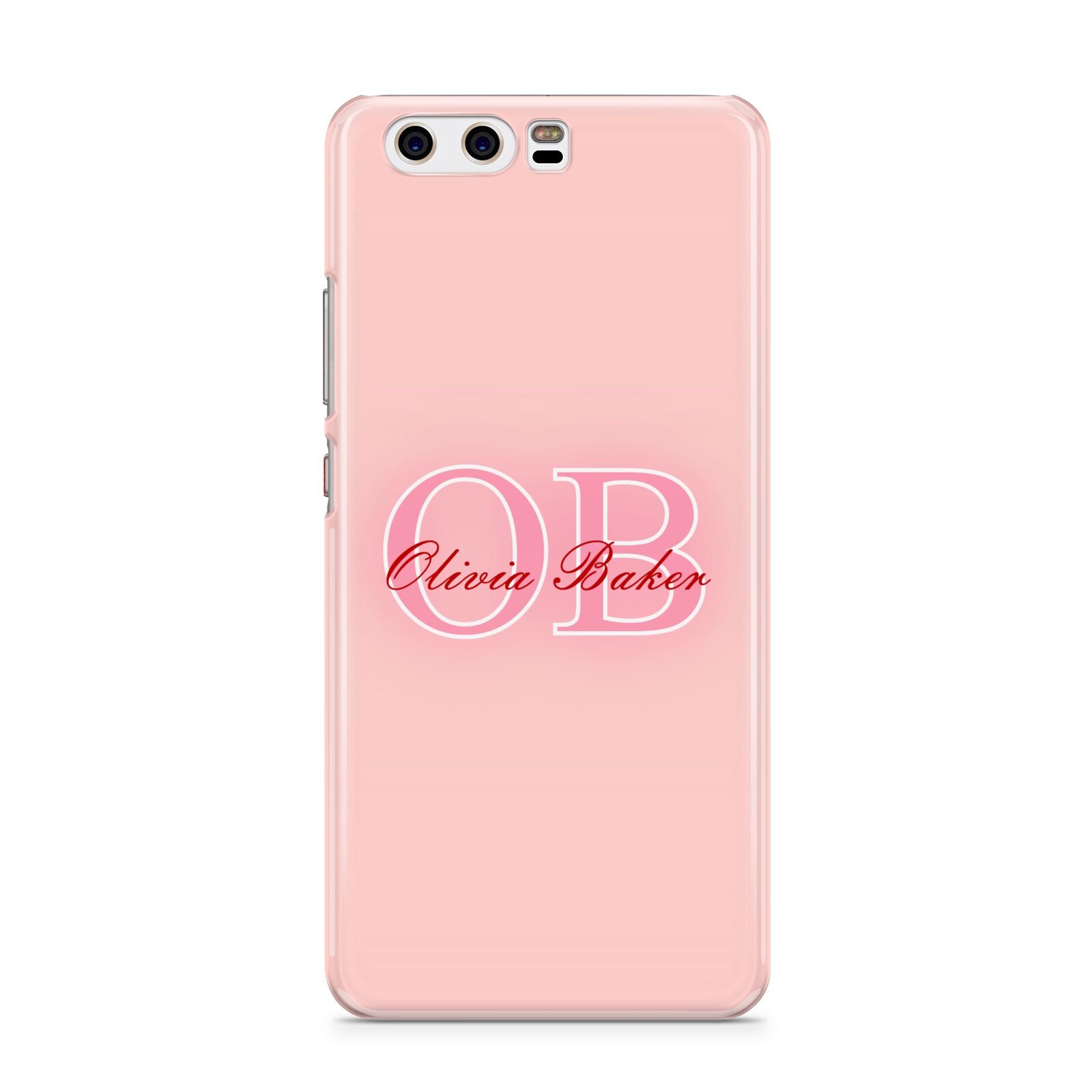 Pink Initials Personalised Huawei P10 Phone Case