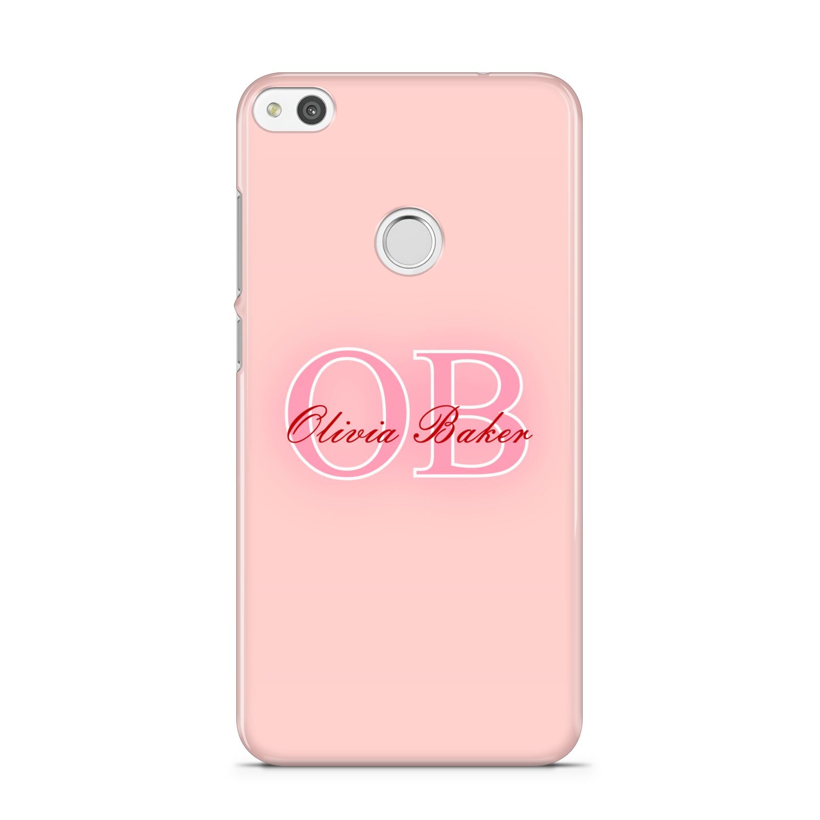 Pink Initials Personalised Huawei P8 Lite Case