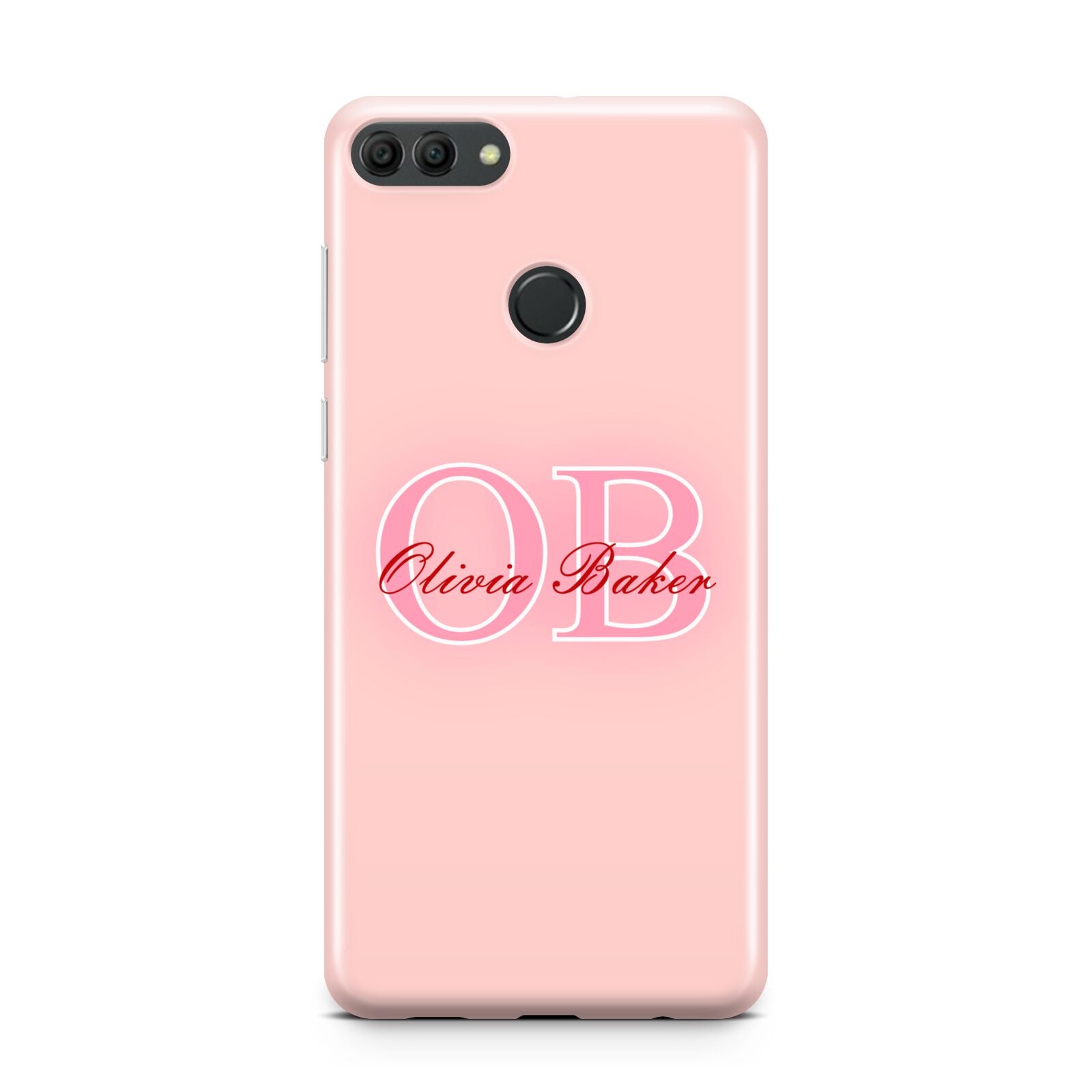 Pink Initials Personalised Huawei Y9 2018