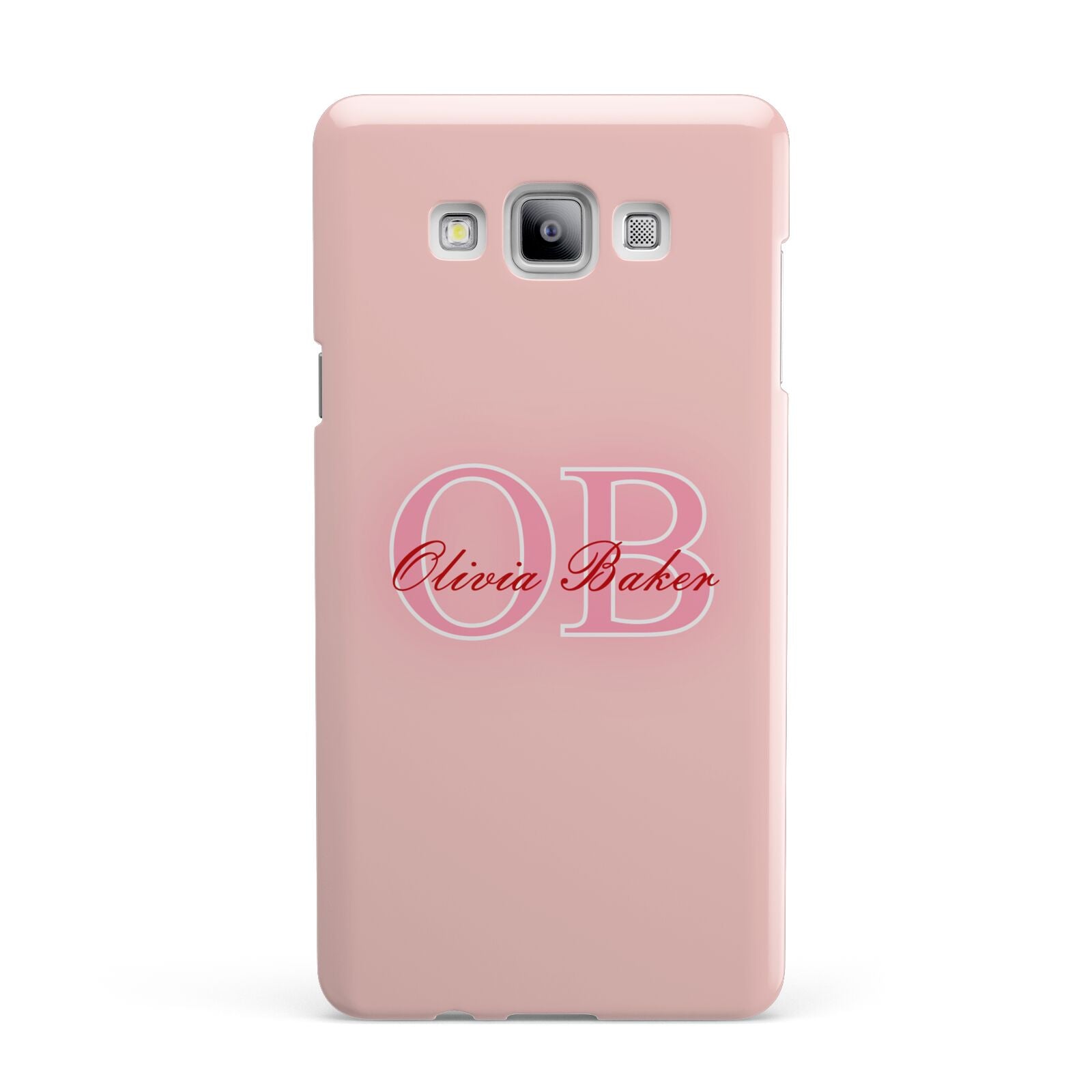 Pink Initials Personalised Samsung Galaxy A7 2015 Case