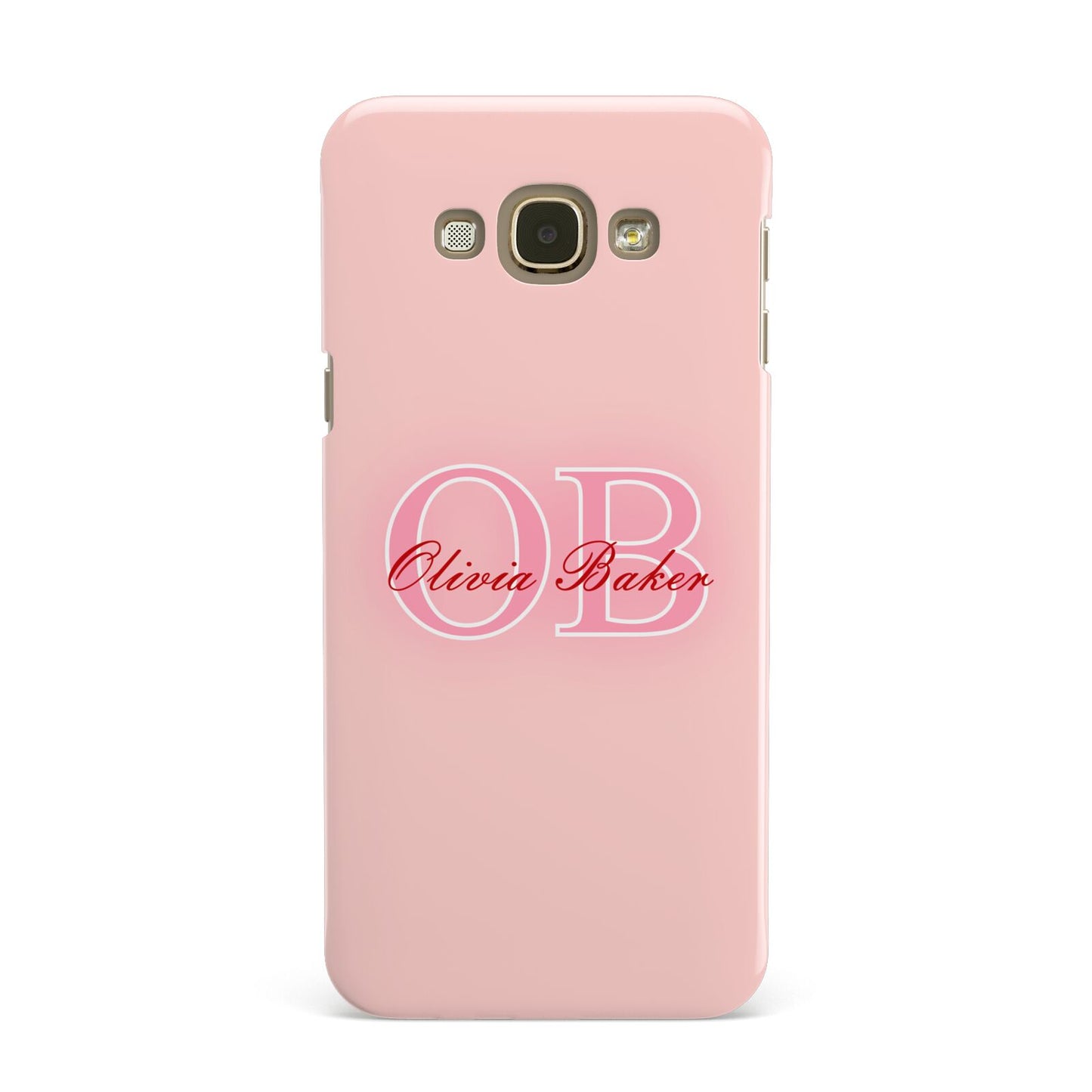 Pink Initials Personalised Samsung Galaxy A8 Case