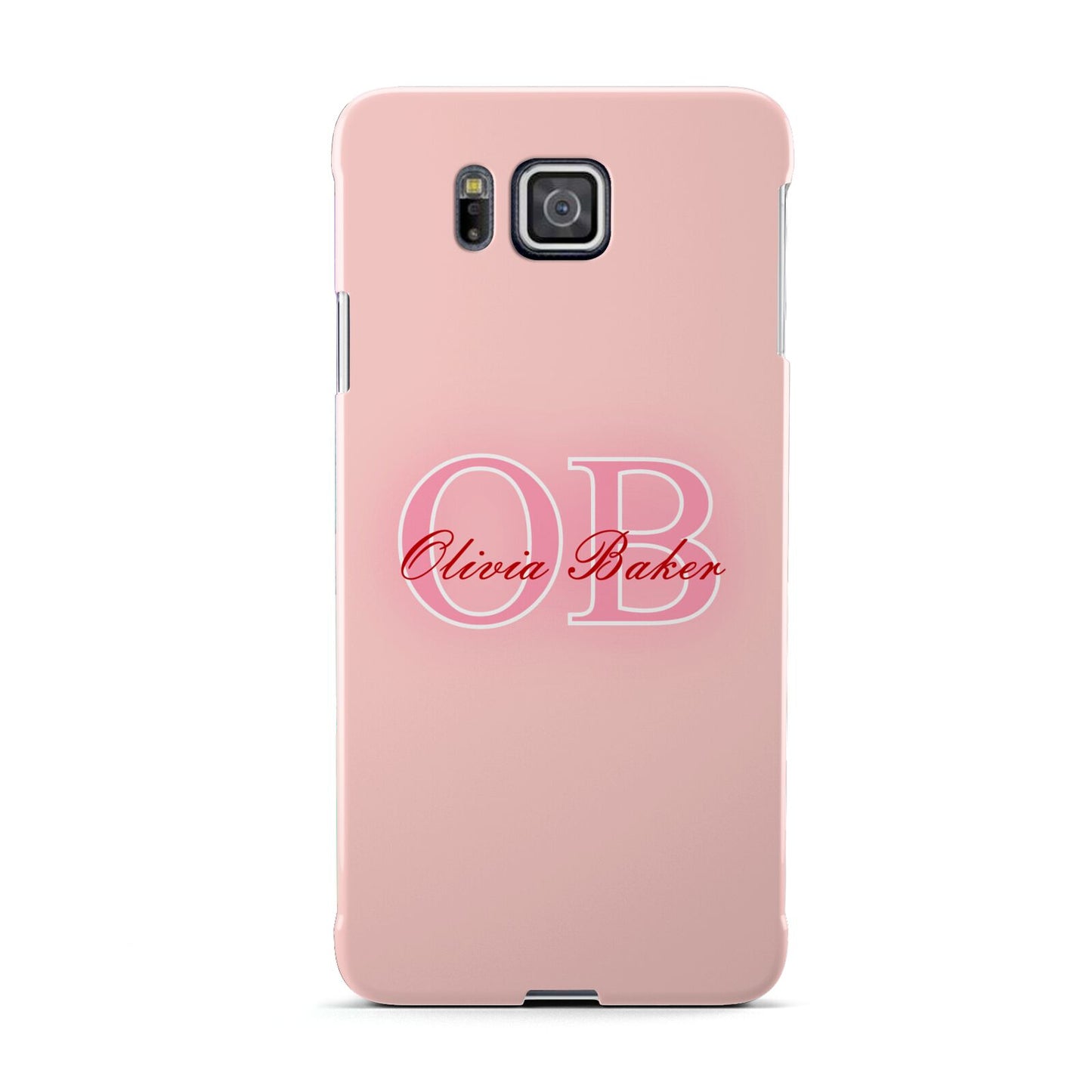 Pink Initials Personalised Samsung Galaxy Alpha Case