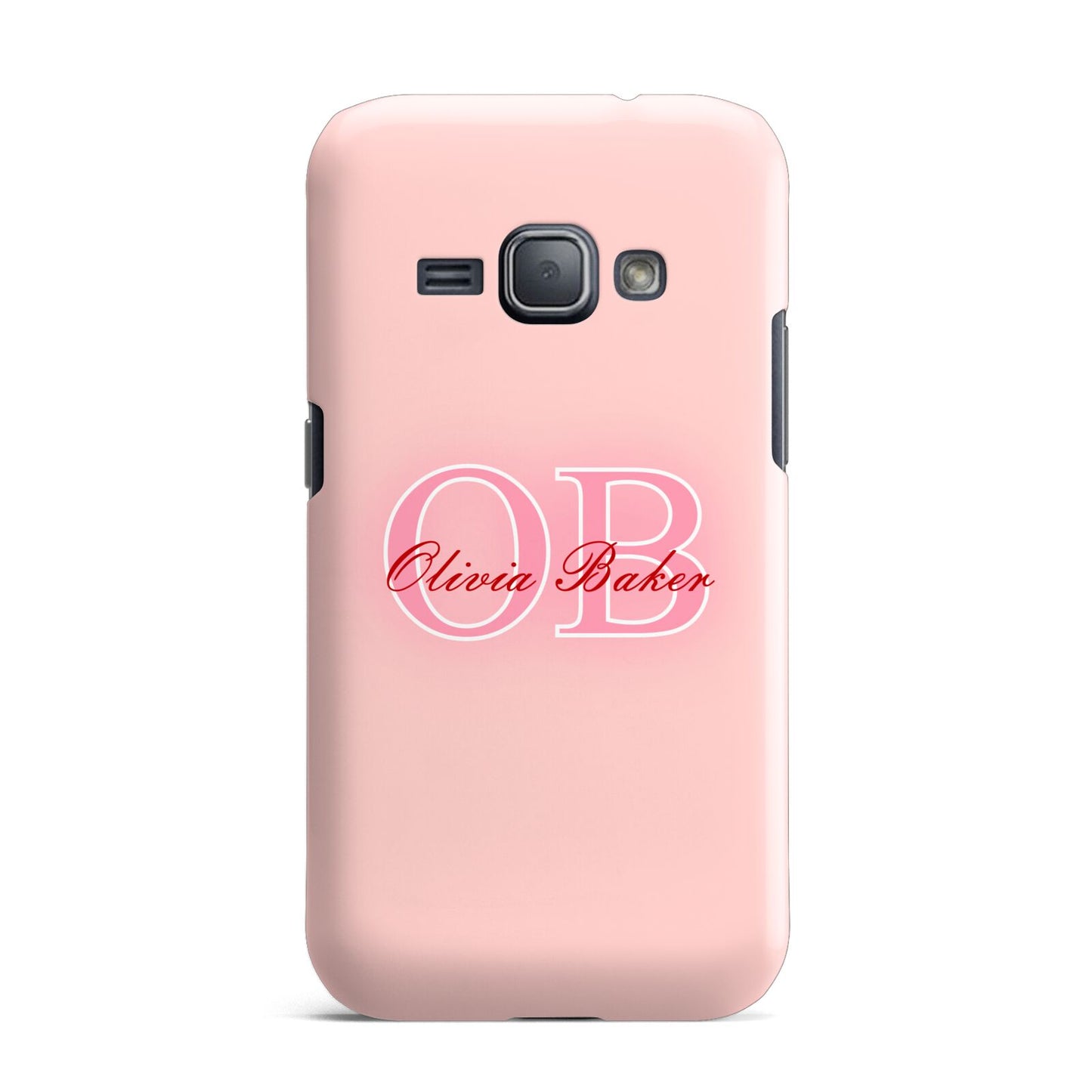 Pink Initials Personalised Samsung Galaxy J1 2016 Case