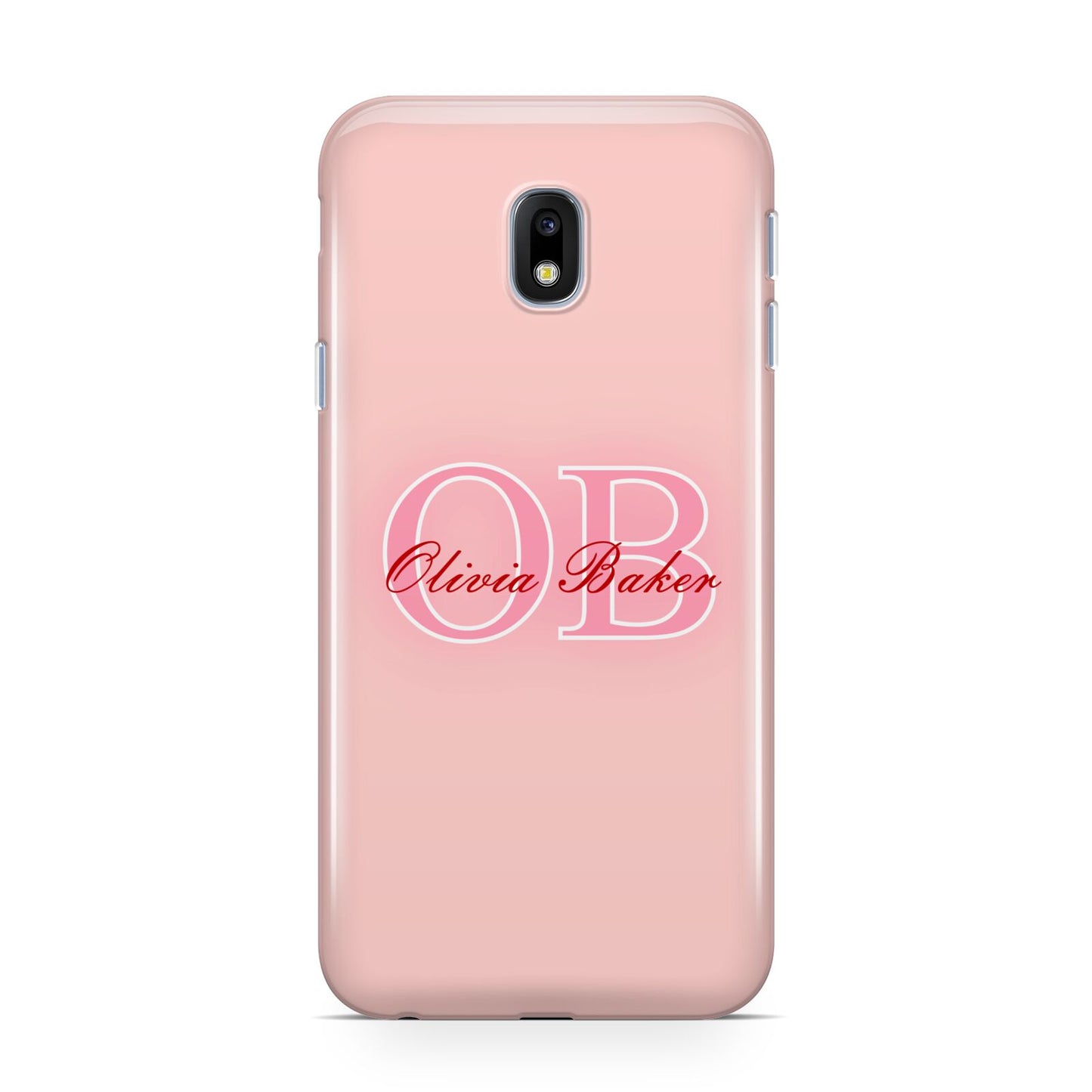 Pink Initials Personalised Samsung Galaxy J3 2017 Case