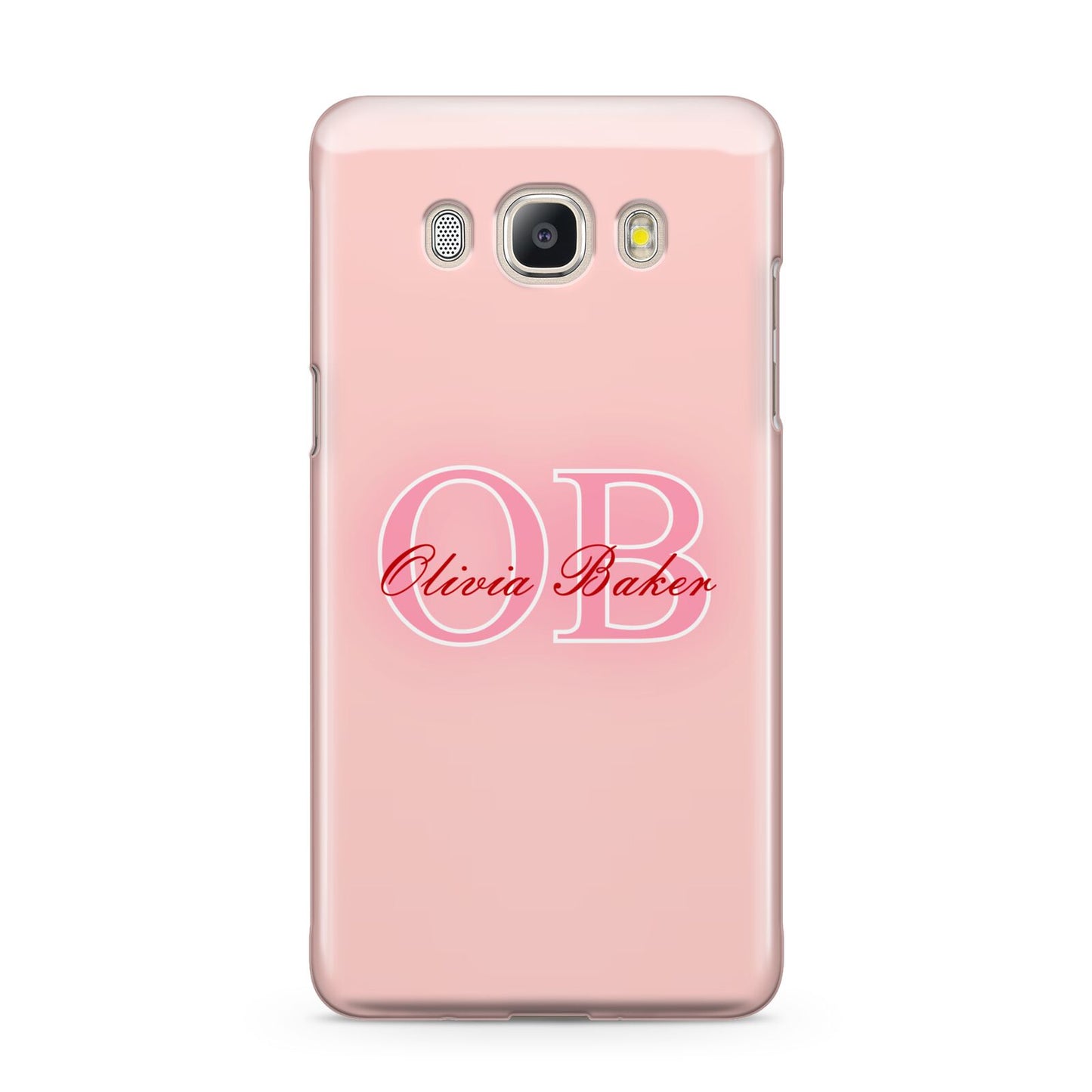 Pink Initials Personalised Samsung Galaxy J5 2016 Case