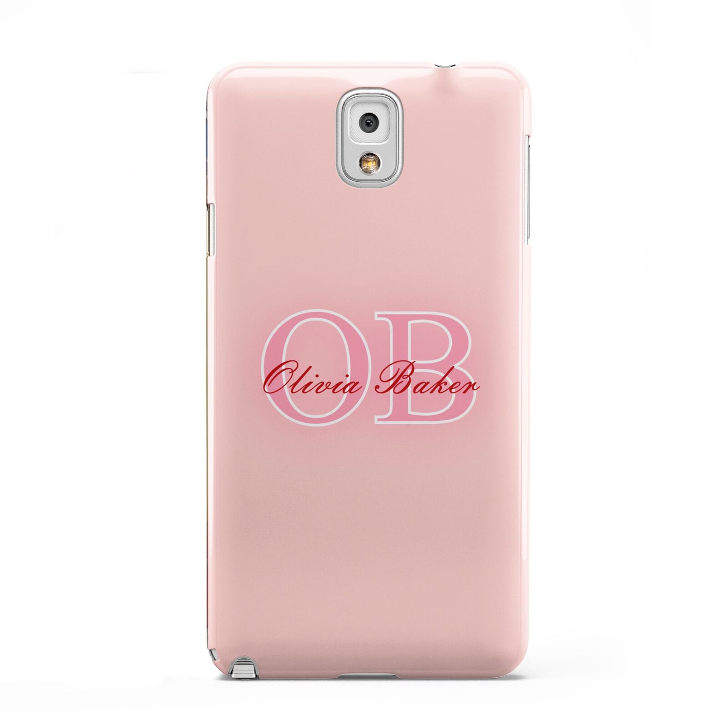 Pink Initials Personalised Samsung Galaxy Note 3 Case