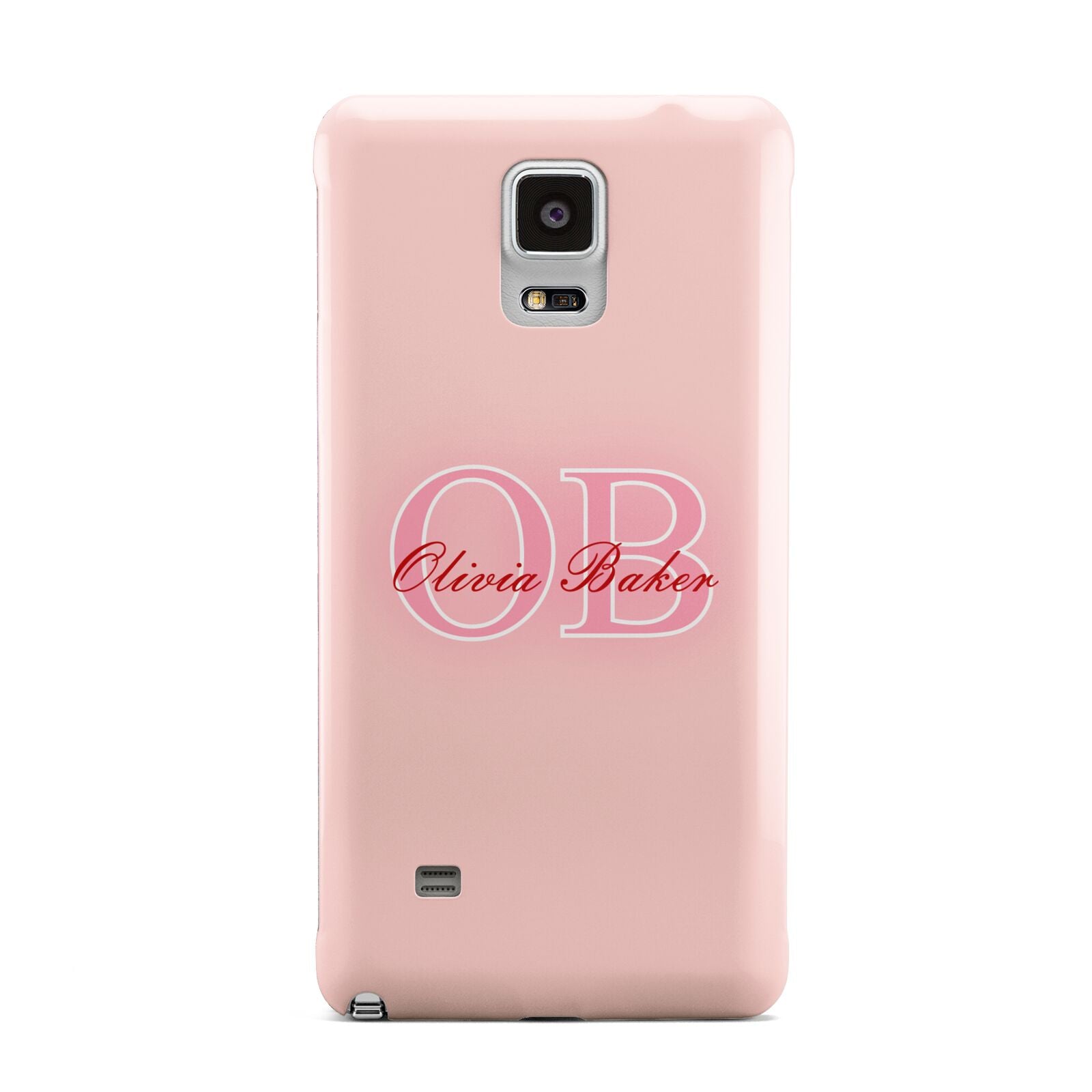 Pink Initials Personalised Samsung Galaxy Note 4 Case