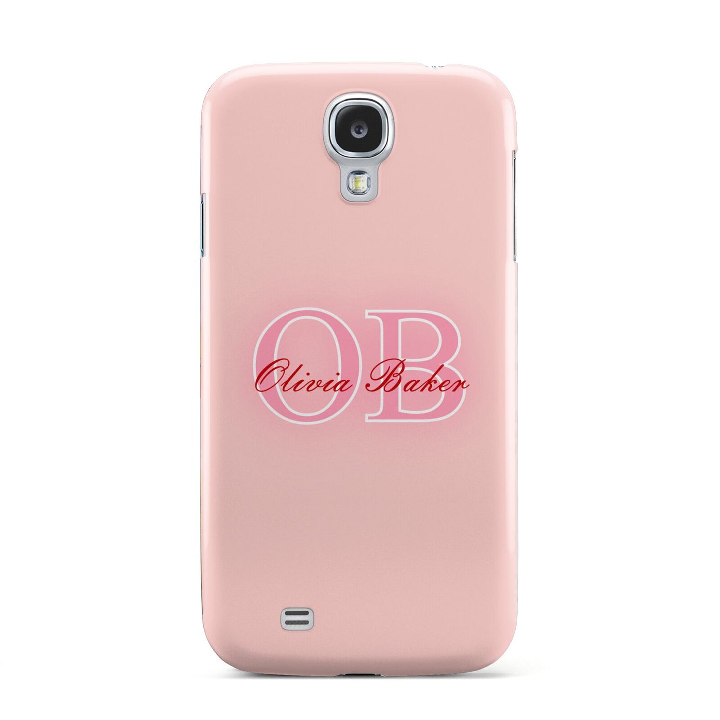 Pink Initials Personalised Samsung Galaxy S4 Case