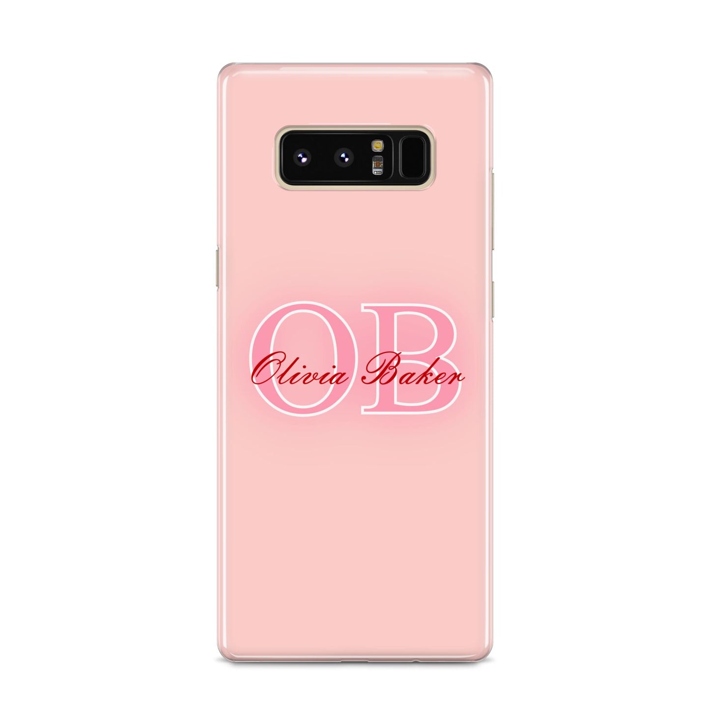 Pink Initials Personalised Samsung Galaxy S8 Case