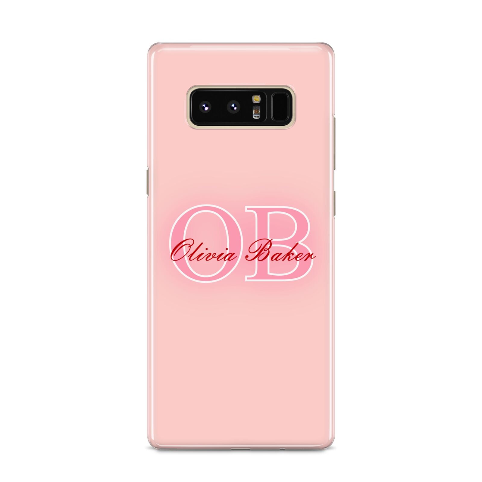 Pink Initials Personalised Samsung Galaxy S8 Case