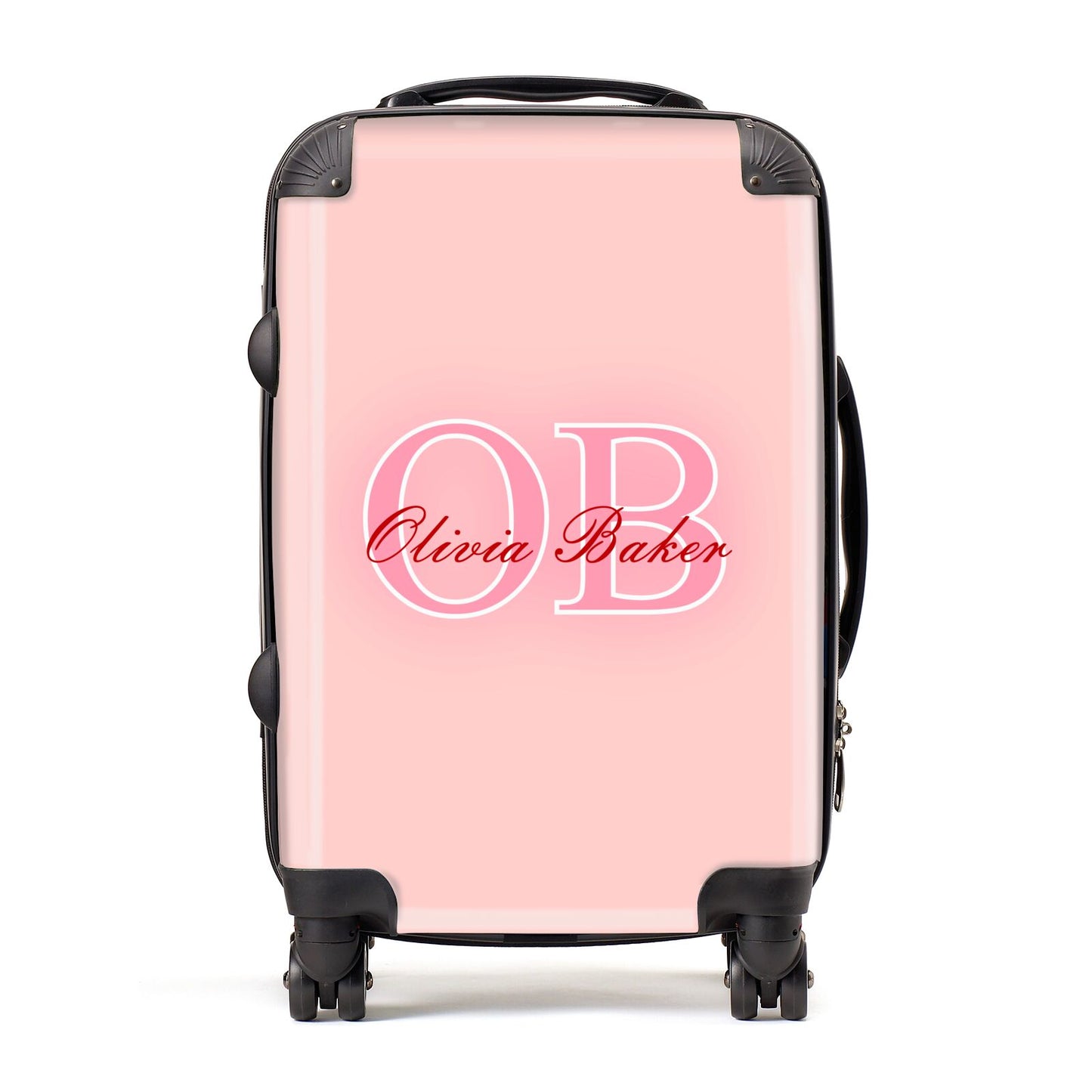 Pink Initials Personalised Suitcase