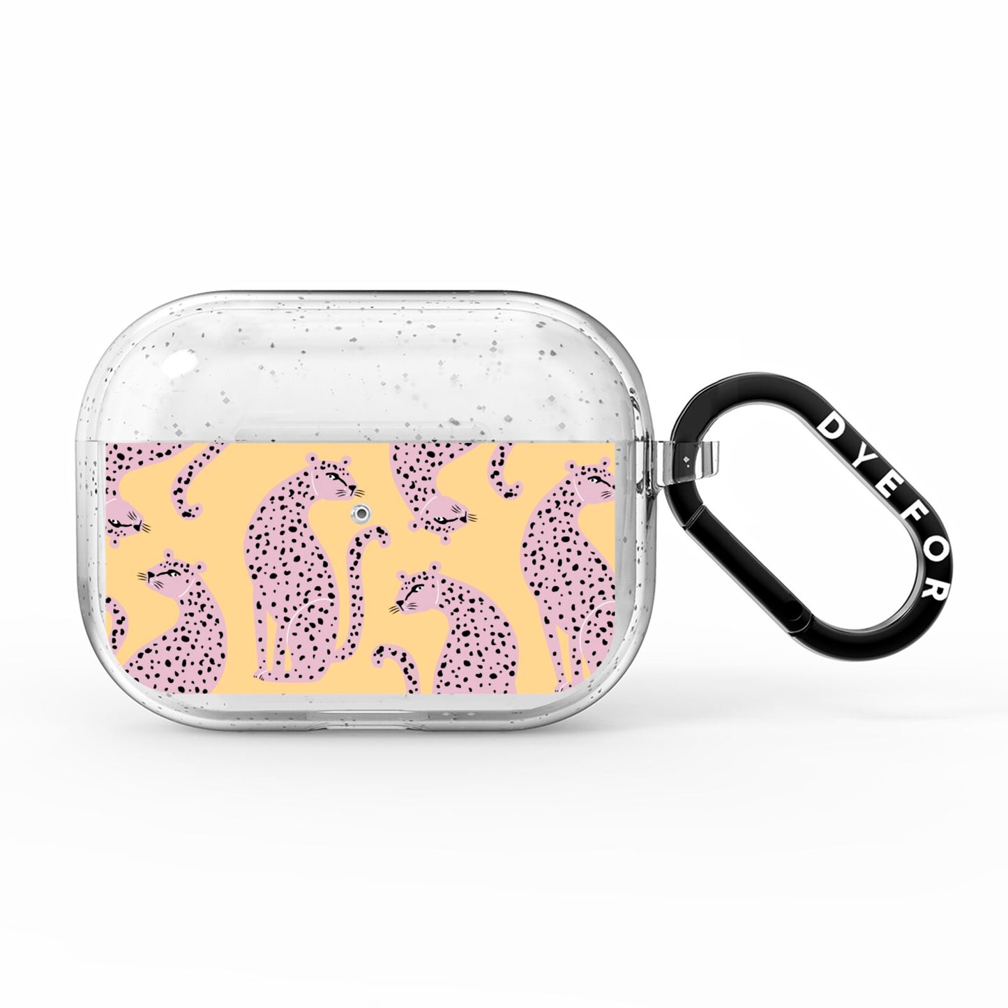 Pink Leopards AirPods Pro Glitter Case