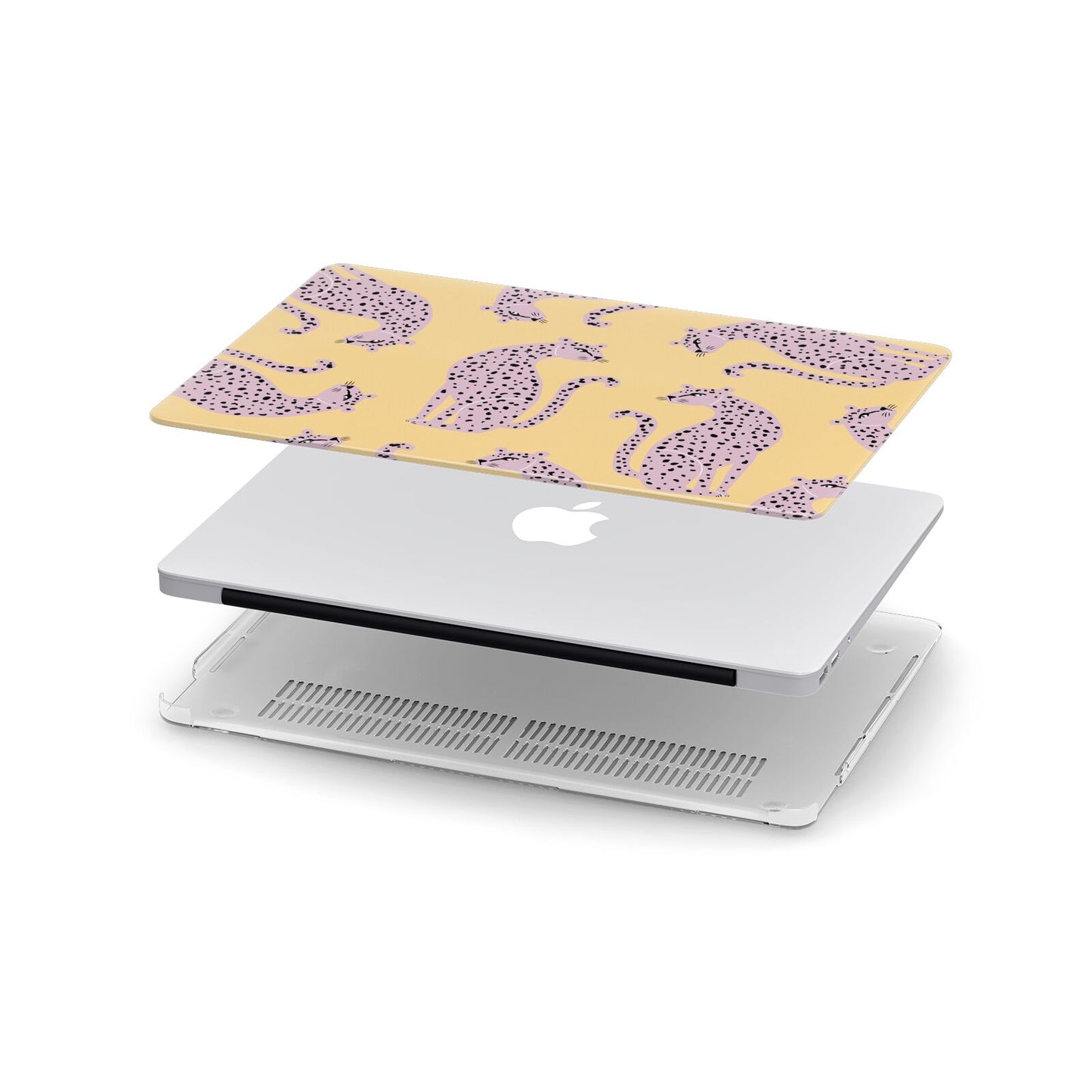 Pink Leopards Apple MacBook Case in Detail