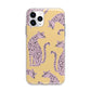 Pink Leopards Apple iPhone 11 Pro in Silver with Bumper Case