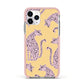 Pink Leopards Apple iPhone 11 Pro in Silver with Pink Impact Case