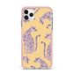 Pink Leopards iPhone 11 Pro Max Impact Pink Edge Case