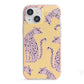 Pink Leopards iPhone 13 Mini TPU Impact Case with Pink Edges