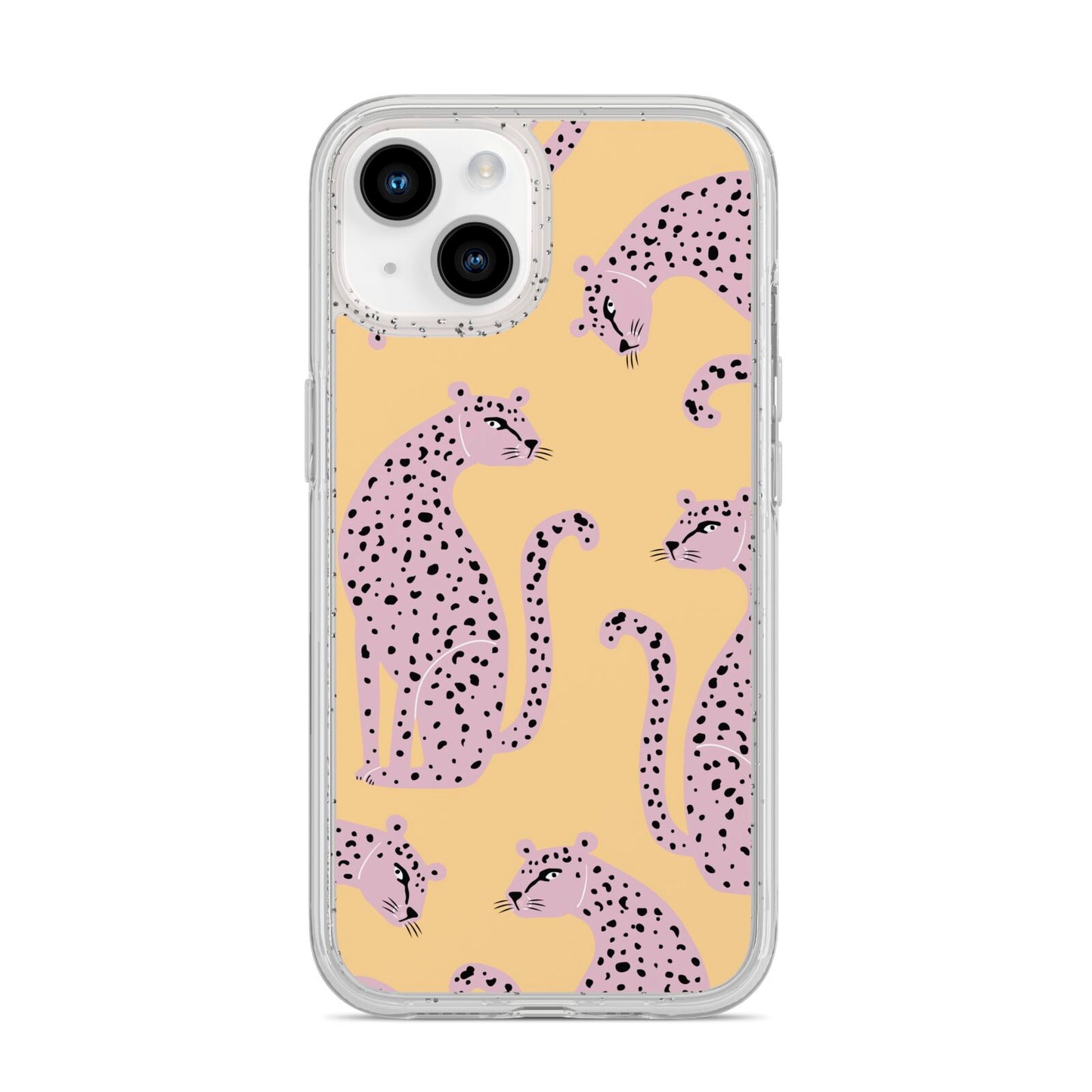 Pink Leopards iPhone 14 Glitter Tough Case Starlight