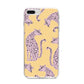 Pink Leopards iPhone 8 Plus Bumper Case on Silver iPhone