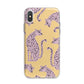 Pink Leopards iPhone X Bumper Case on Silver iPhone Alternative Image 1