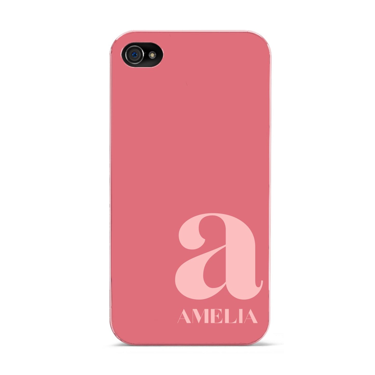 Pink Letter with Name Apple iPhone 4s Case