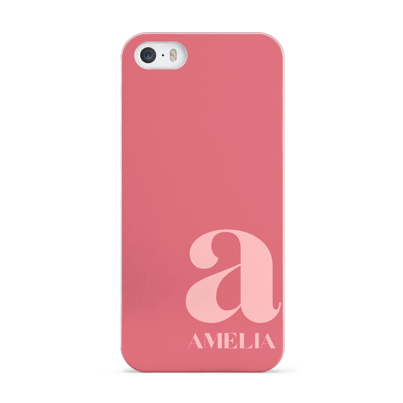 Pink Letter with Name Apple iPhone 5 Case