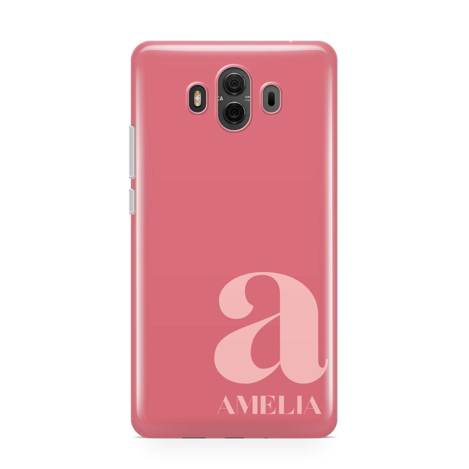 Pink Letter with Name Huawei Mate 10 Protective Phone Case