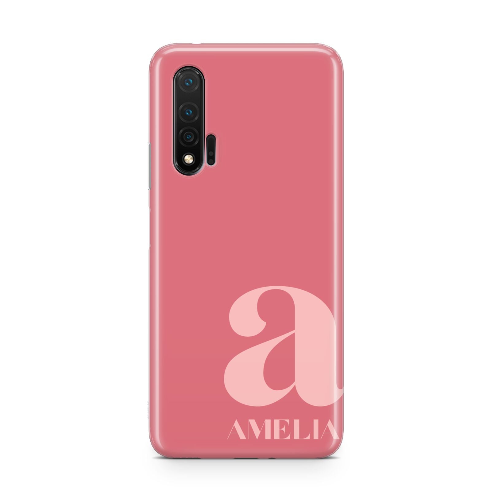 Pink Letter with Name Huawei Nova 6 Phone Case