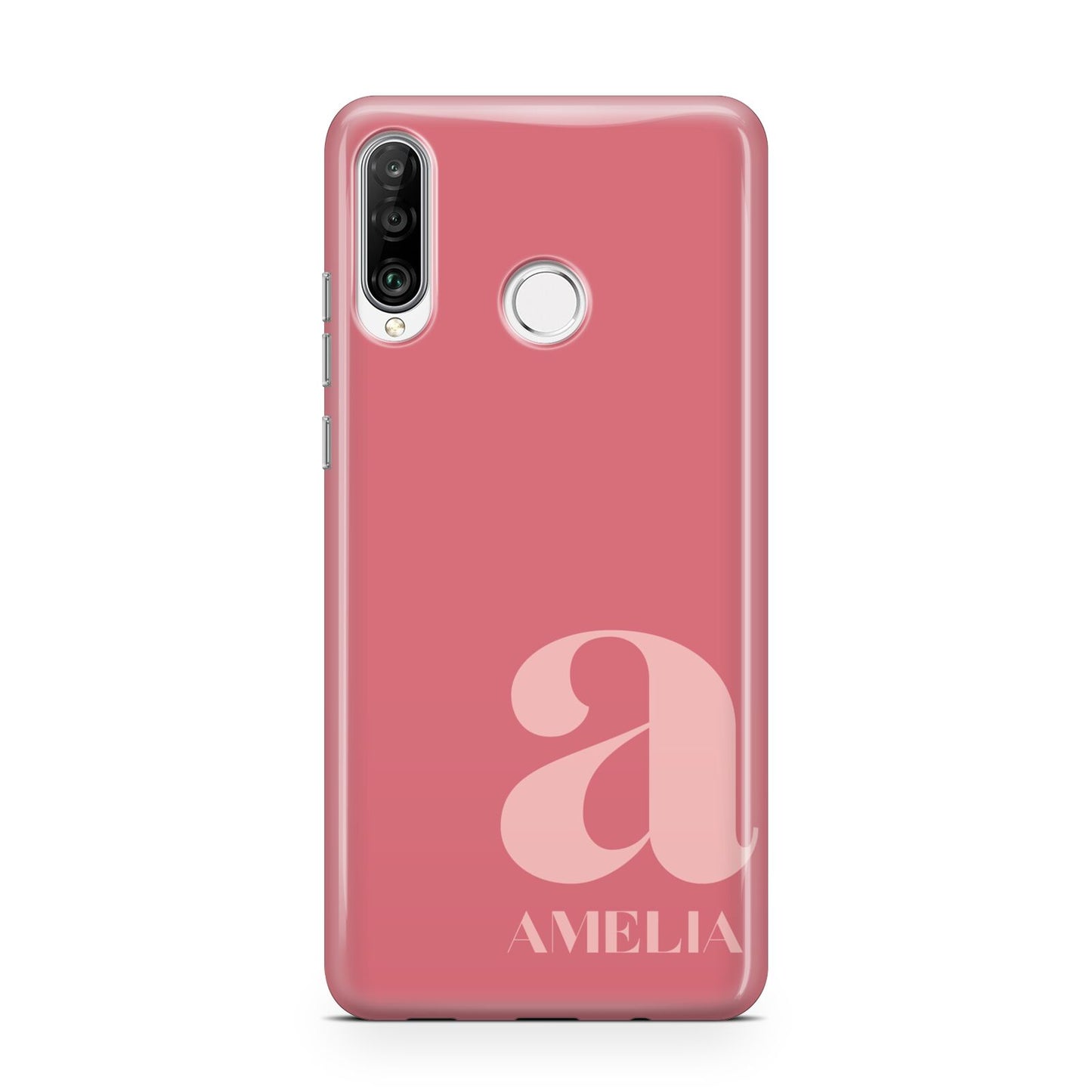 Pink Letter with Name Huawei P30 Lite Phone Case