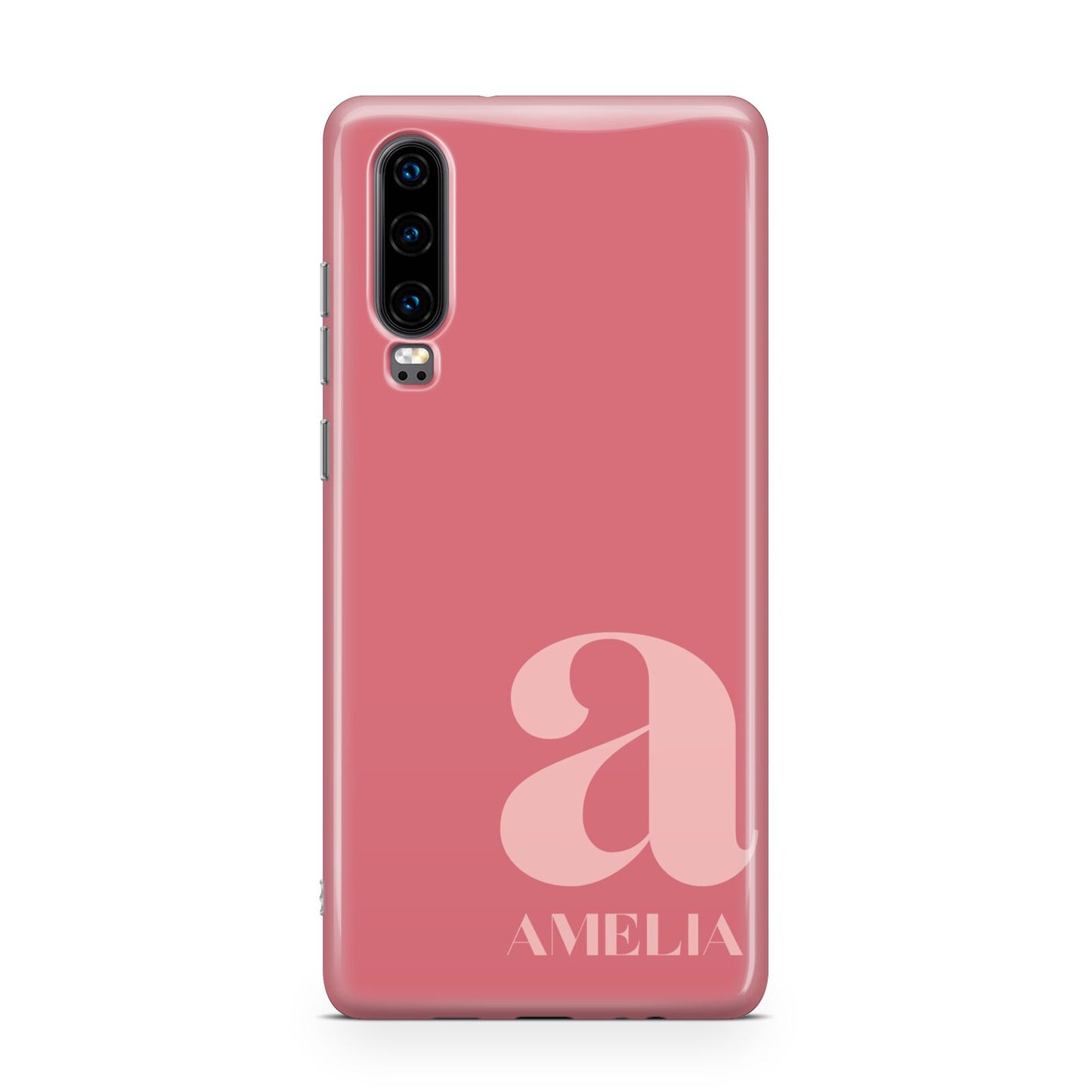 Pink Letter with Name Huawei P30 Phone Case