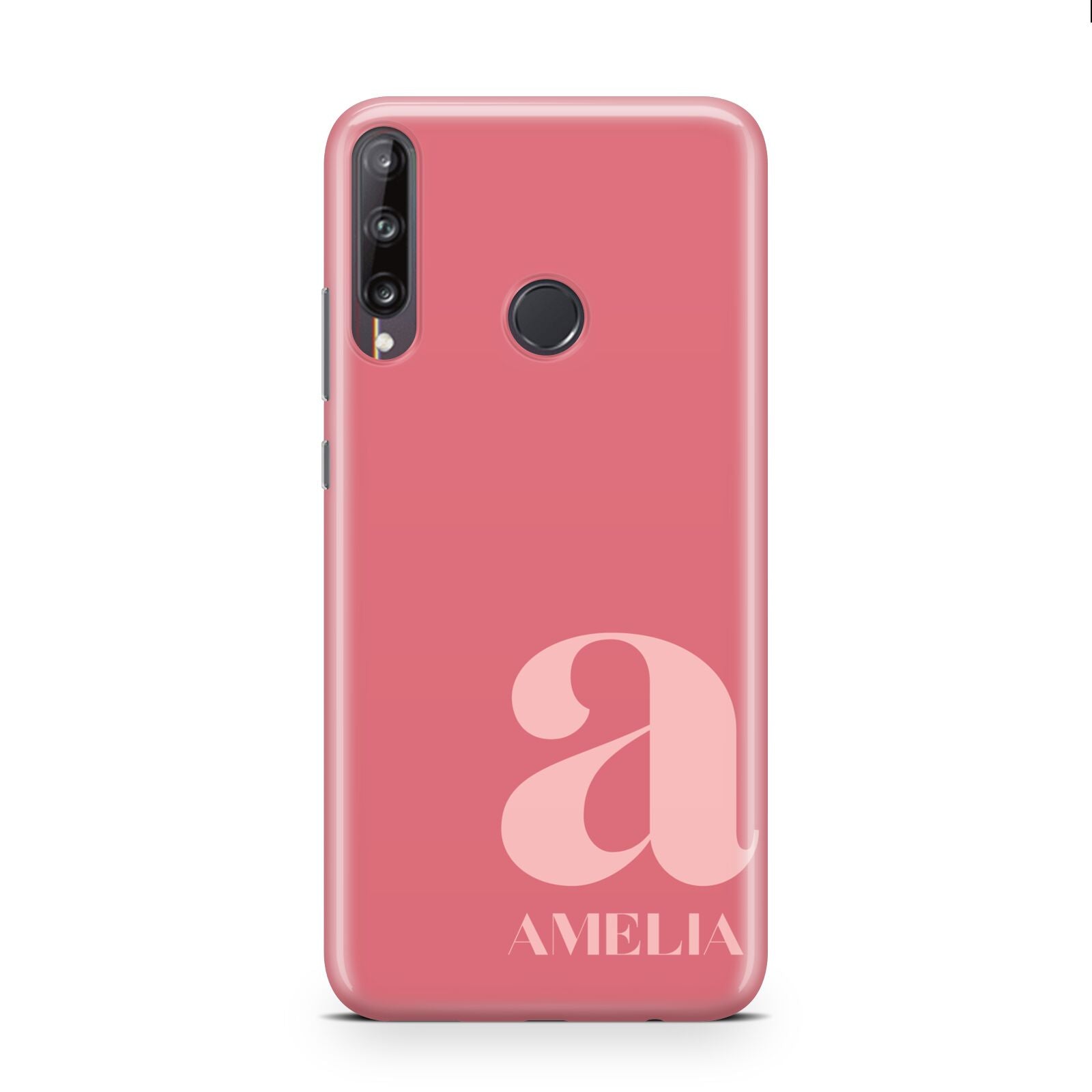 Pink Letter with Name Huawei P40 Lite E Phone Case