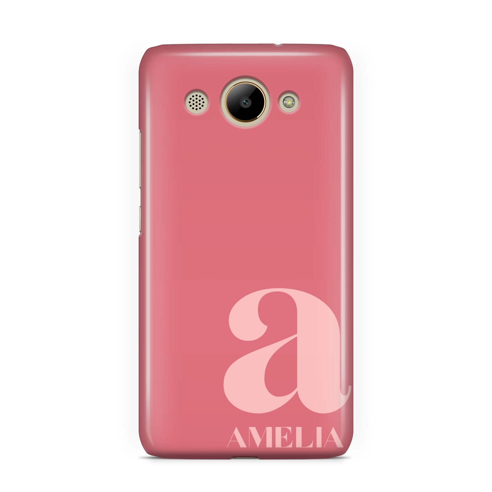 Pink Letter with Name Huawei Y3 2017