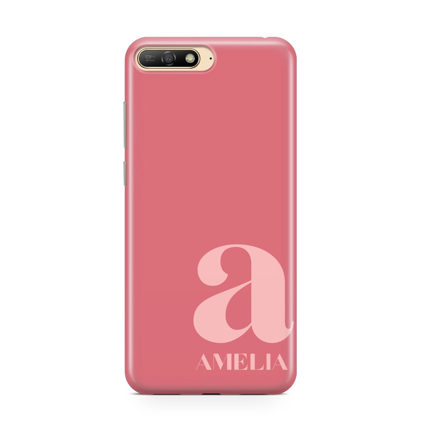 Pink Letter with Name Huawei Y6 2018