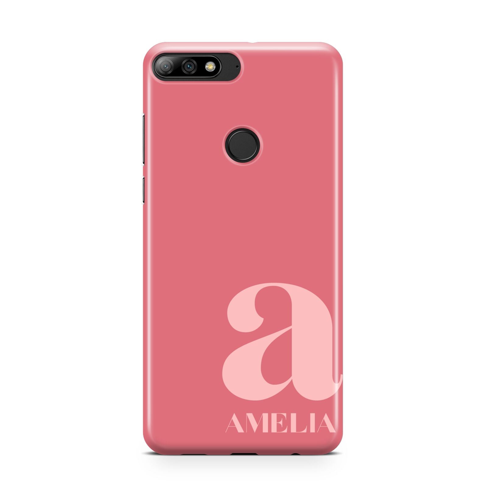 Pink Letter with Name Huawei Y7 2018