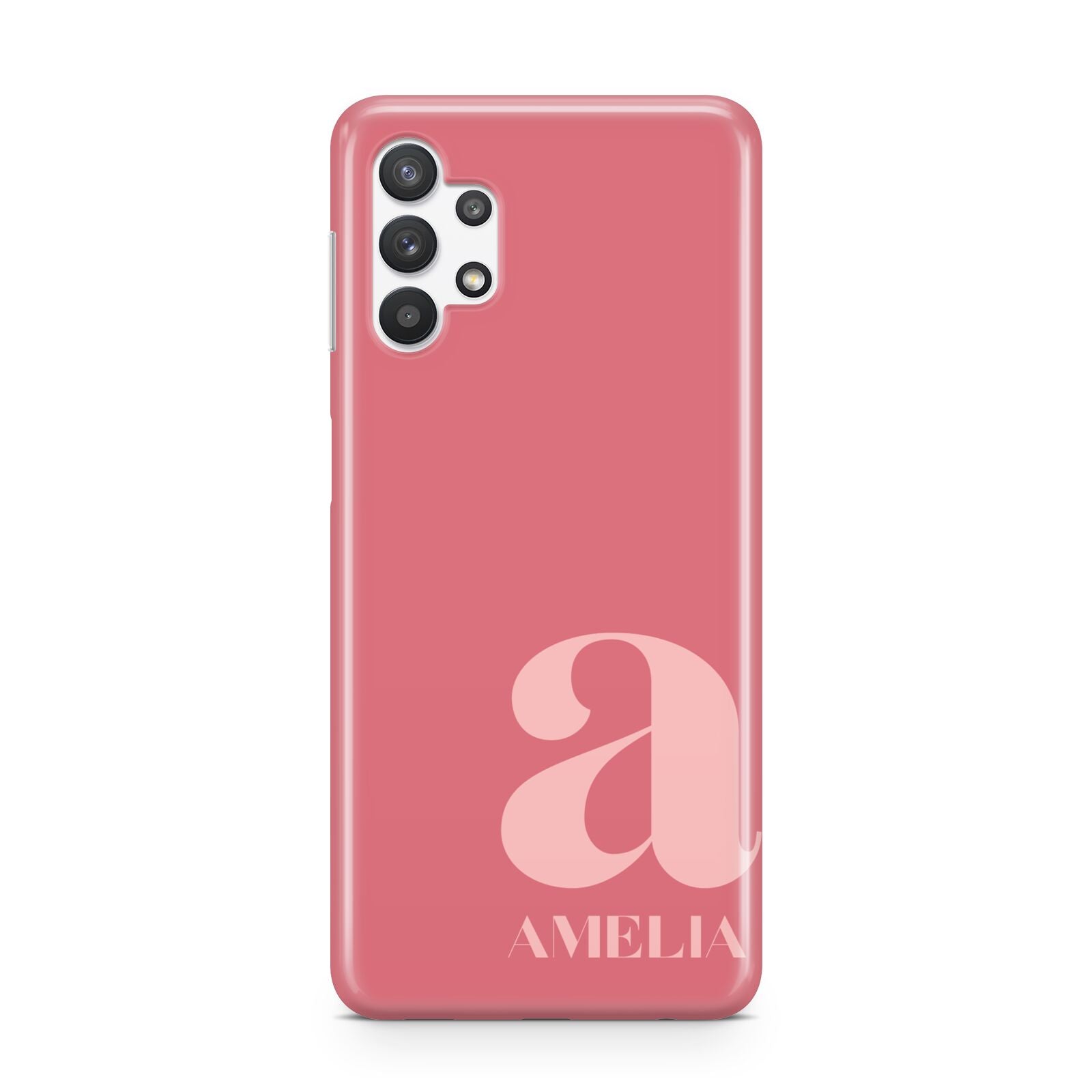 Pink Letter with Name Samsung A32 5G Case