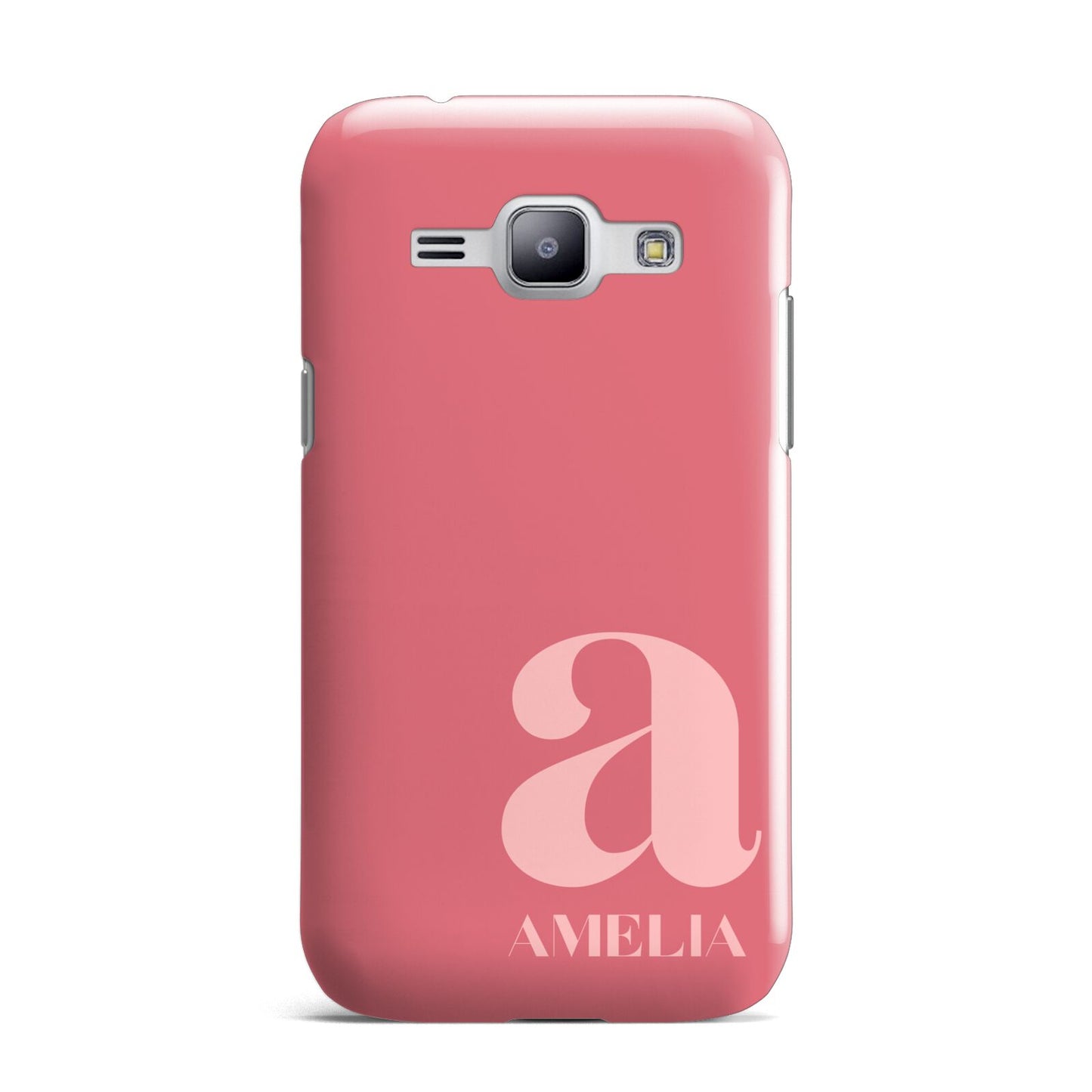 Pink Letter with Name Samsung Galaxy J1 2015 Case