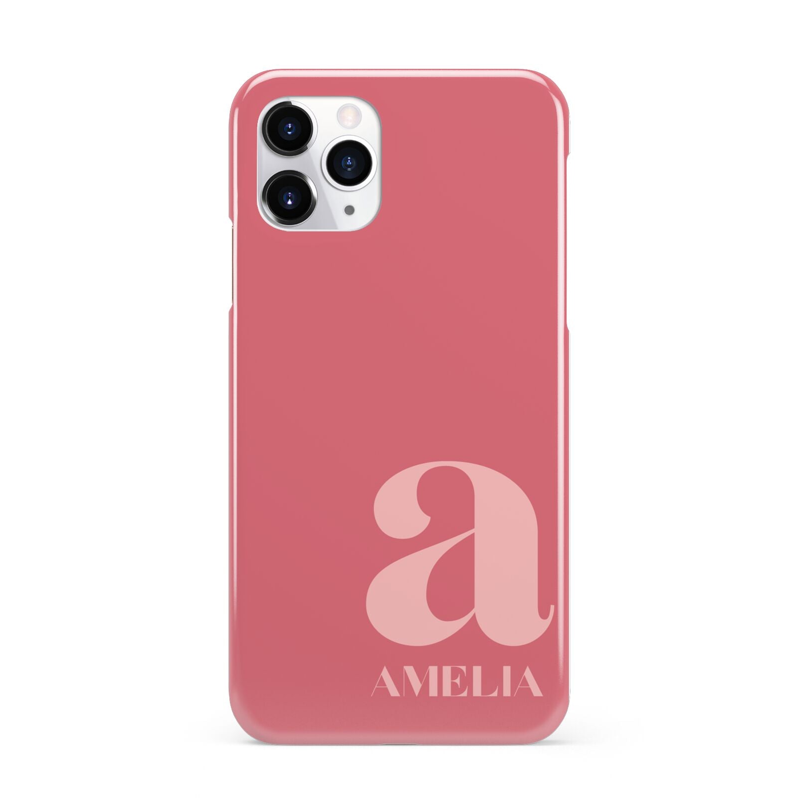 Pink Letter with Name iPhone 11 Pro 3D Snap Case