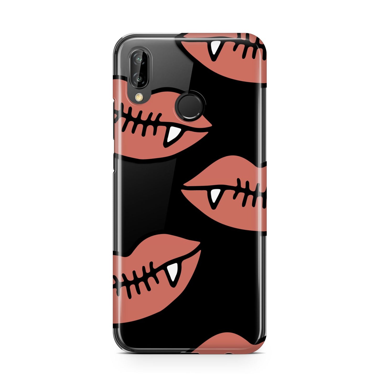 Pink Lips with Fangs Personalised Huawei P20 Lite Phone Case