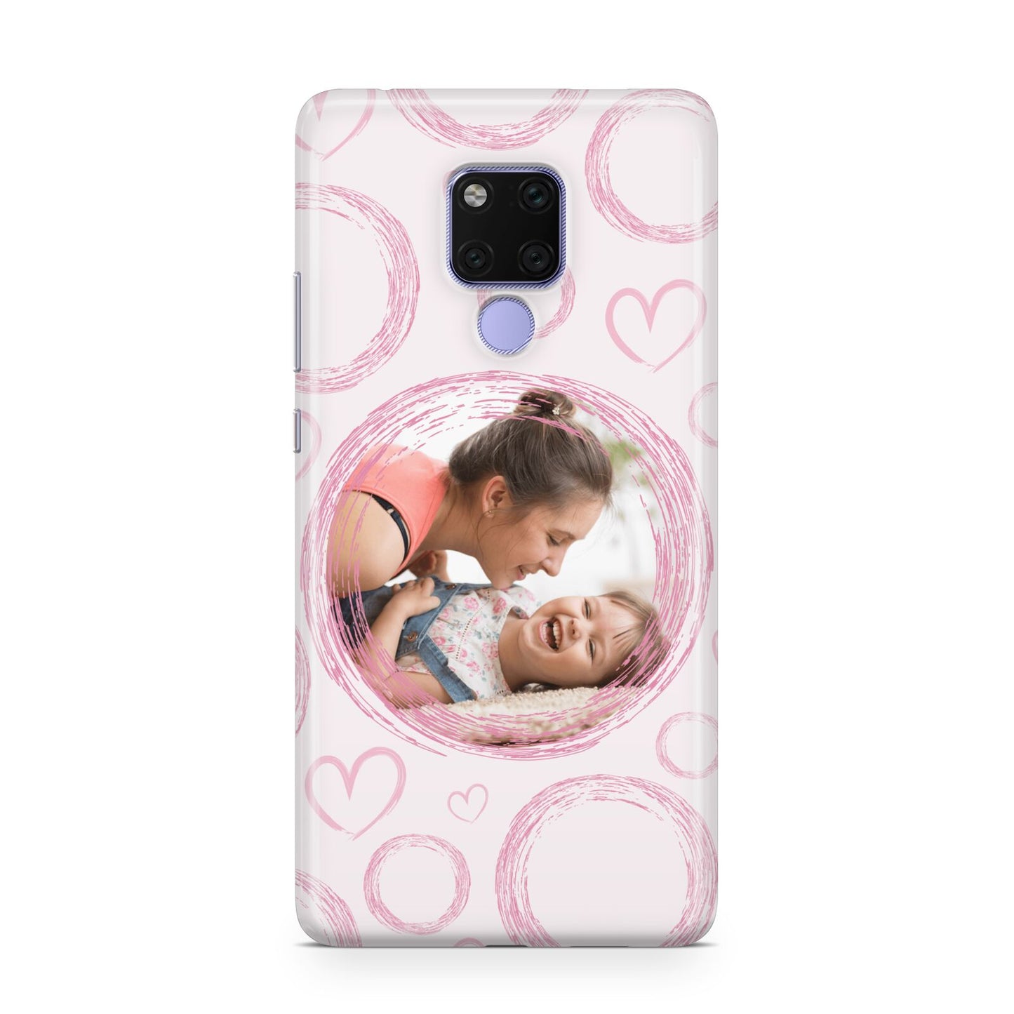 Pink Love Hearts Photo Personalised Huawei Mate 20X Phone Case