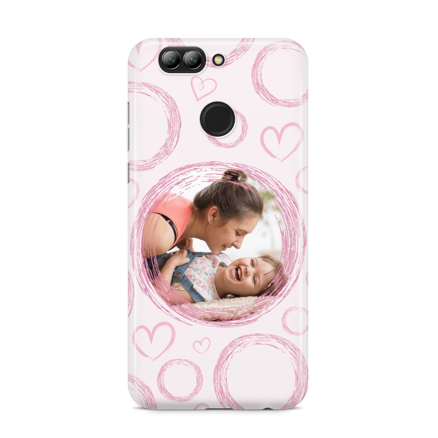 Pink Love Hearts Photo Personalised Huawei Nova 2s Phone Case