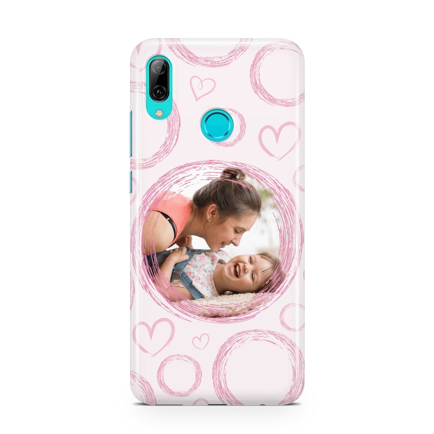 Pink Love Hearts Photo Personalised Huawei P Smart 2019 Case