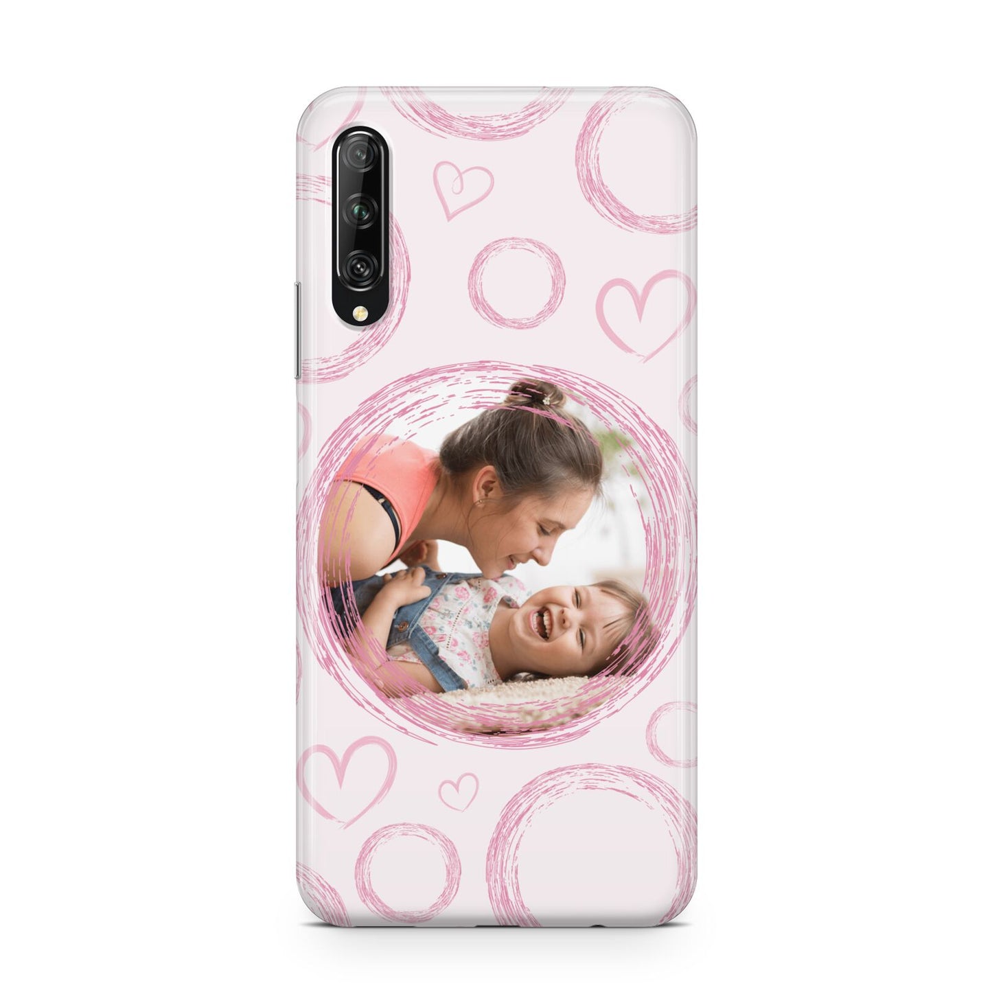 Pink Love Hearts Photo Personalised Huawei P Smart Pro 2019