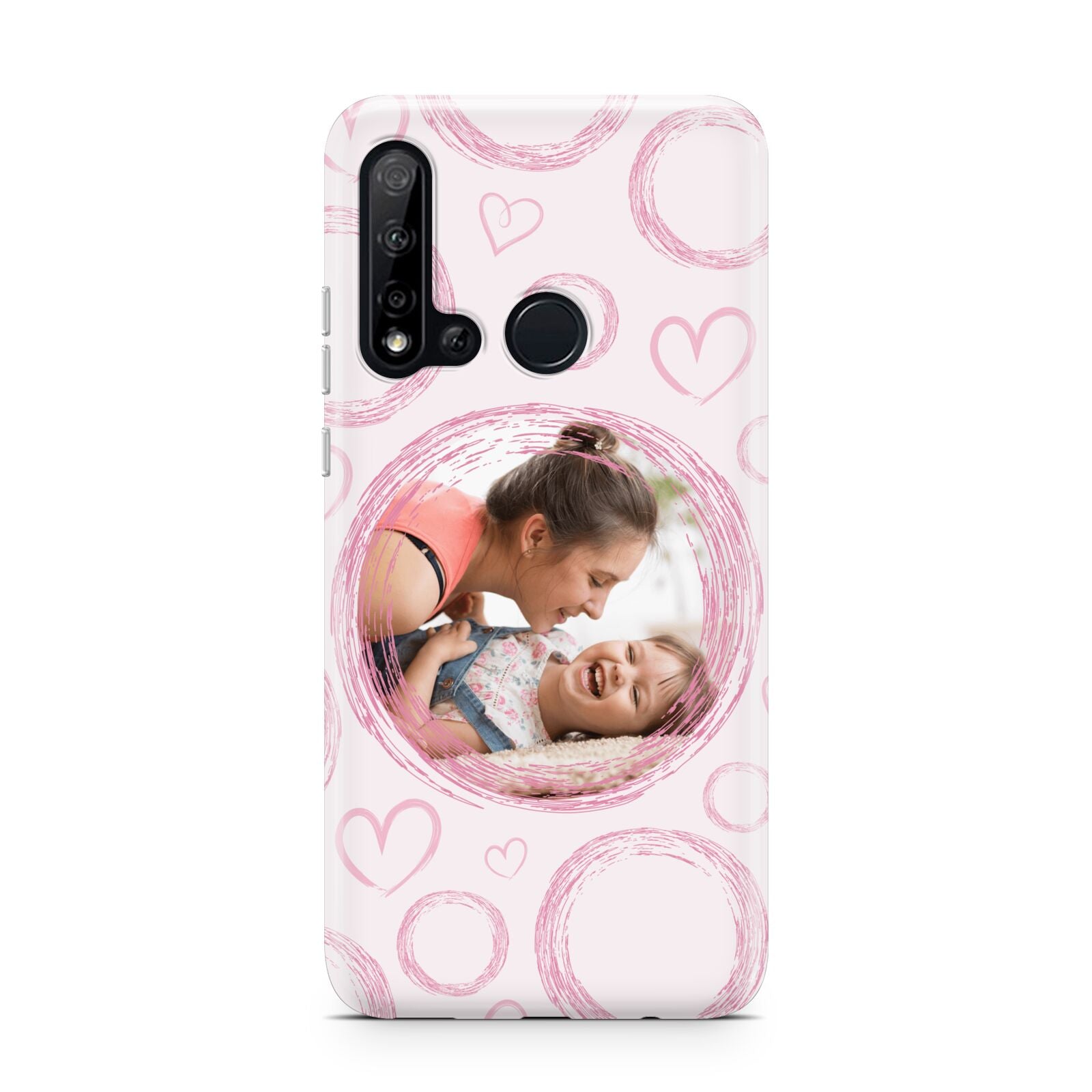 Pink Love Hearts Photo Personalised Huawei P20 Lite 5G Phone Case