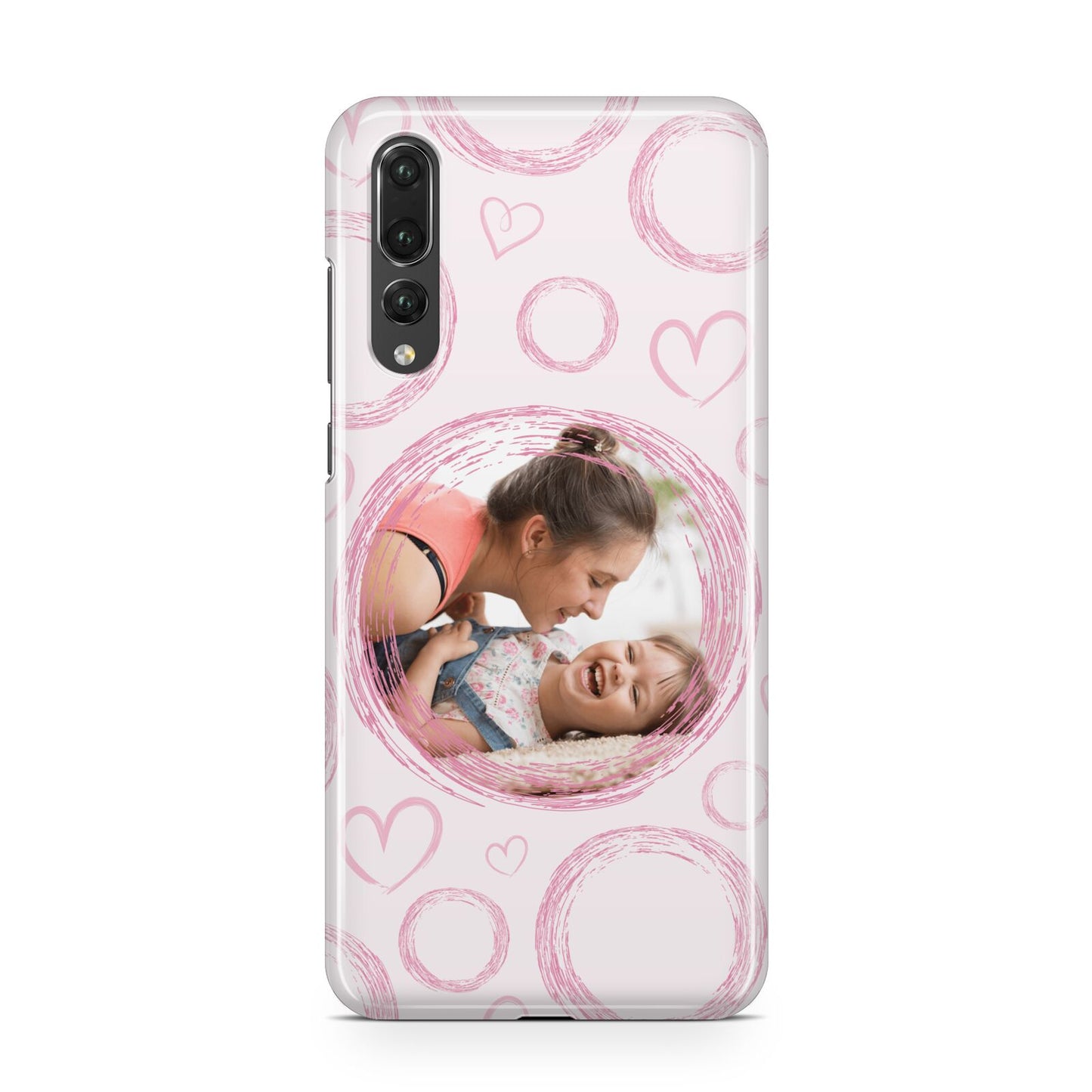 Pink Love Hearts Photo Personalised Huawei P20 Pro Phone Case