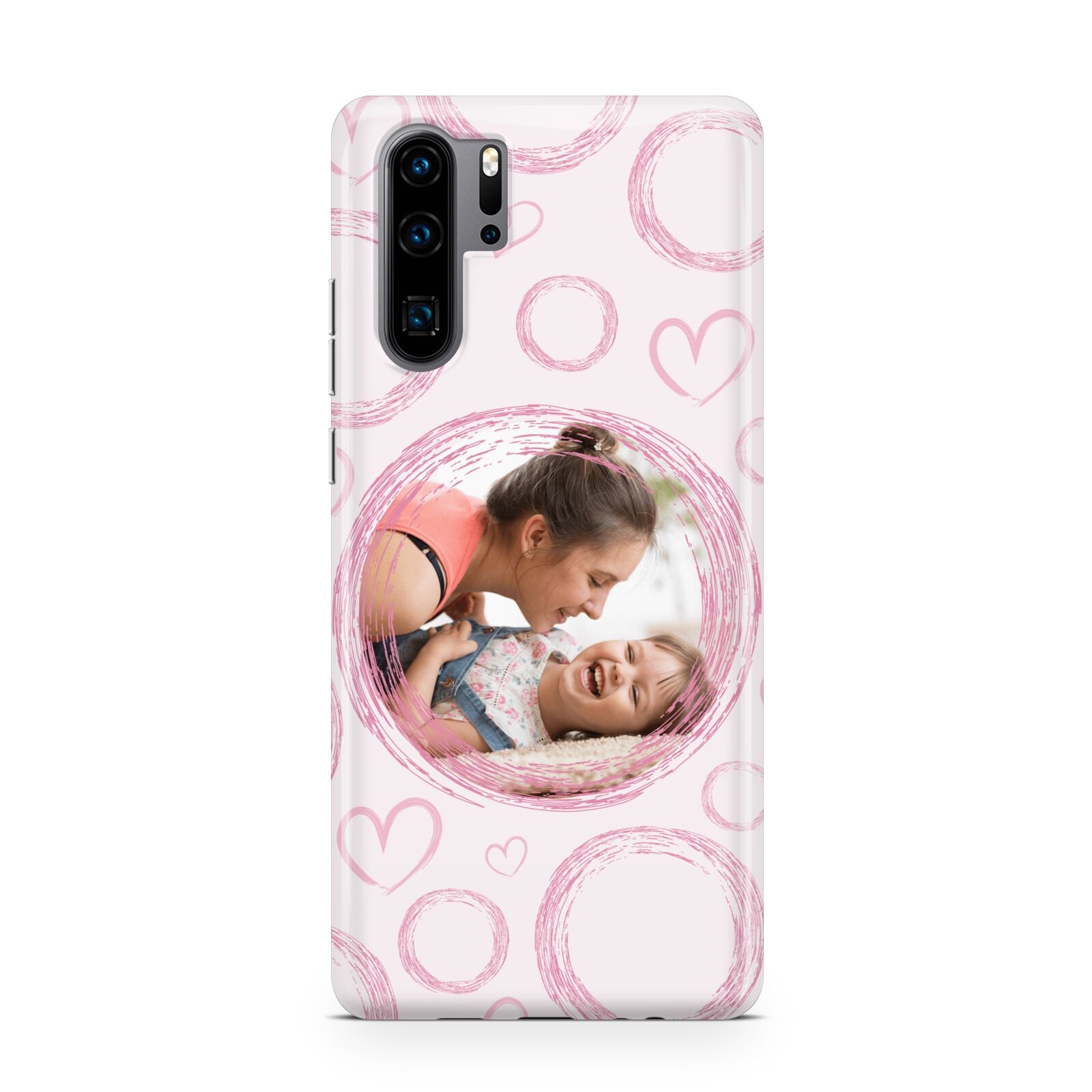 Pink Love Hearts Photo Personalised Huawei P30 Pro Phone Case